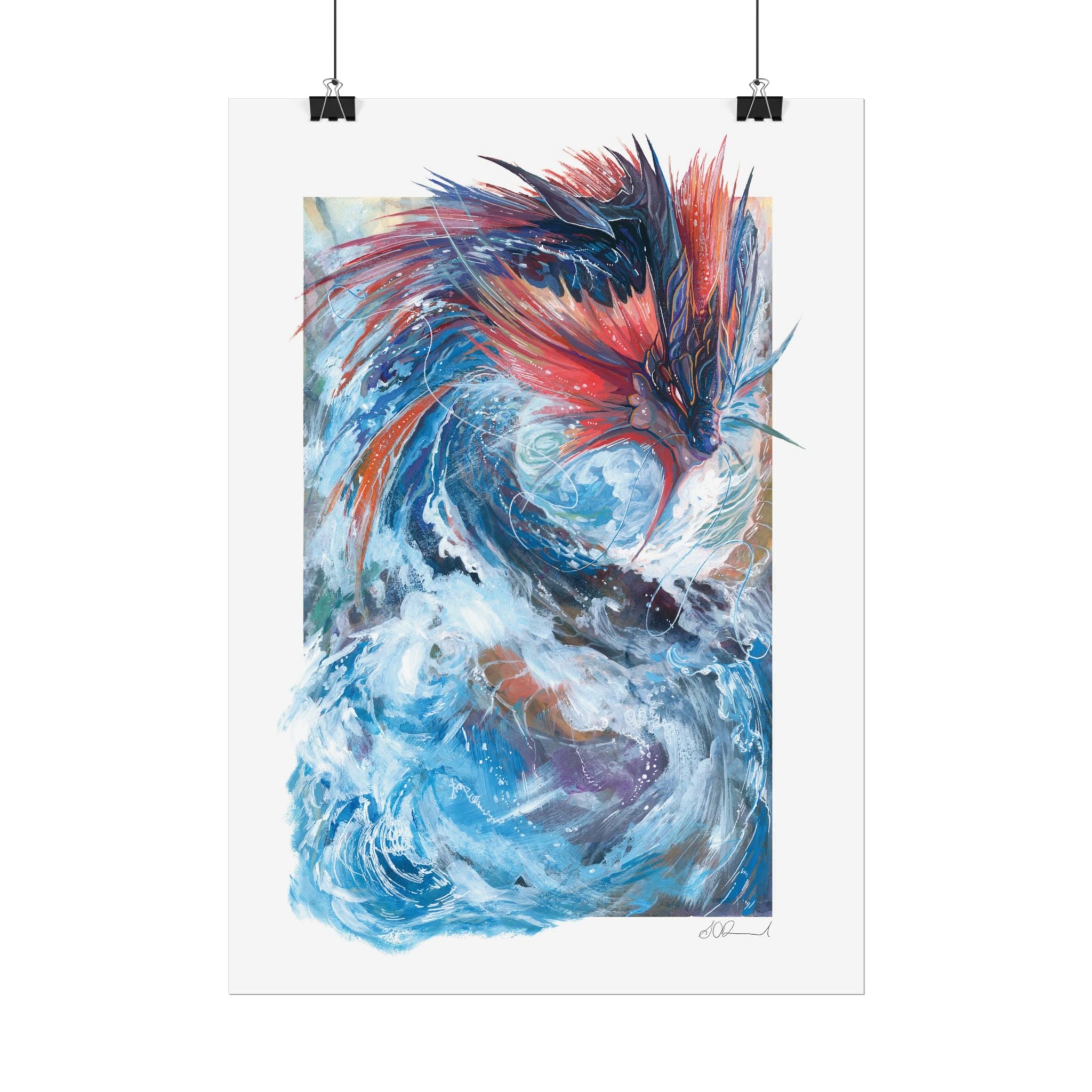 Serpent of the Rapids Poster Print