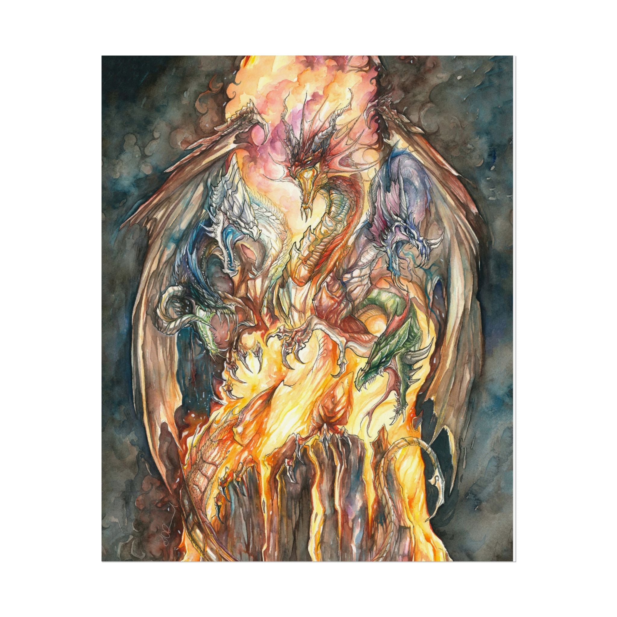 Evil Goddess of Dragons Poster Print