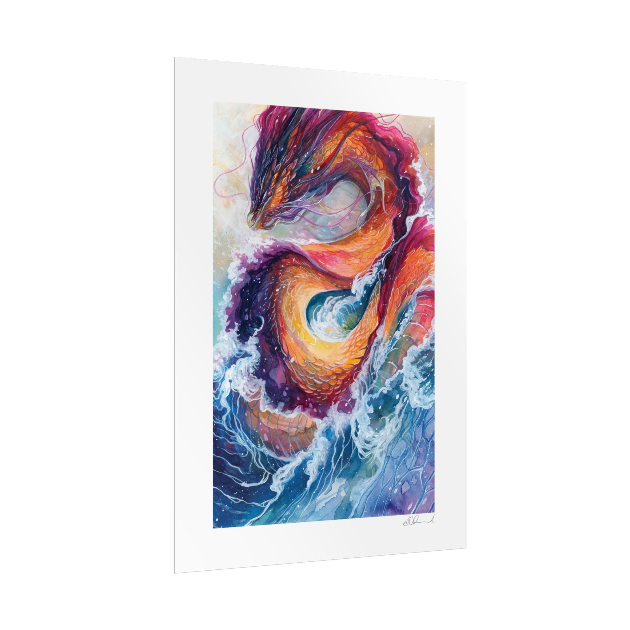 Serpent of the Waves Poster Print