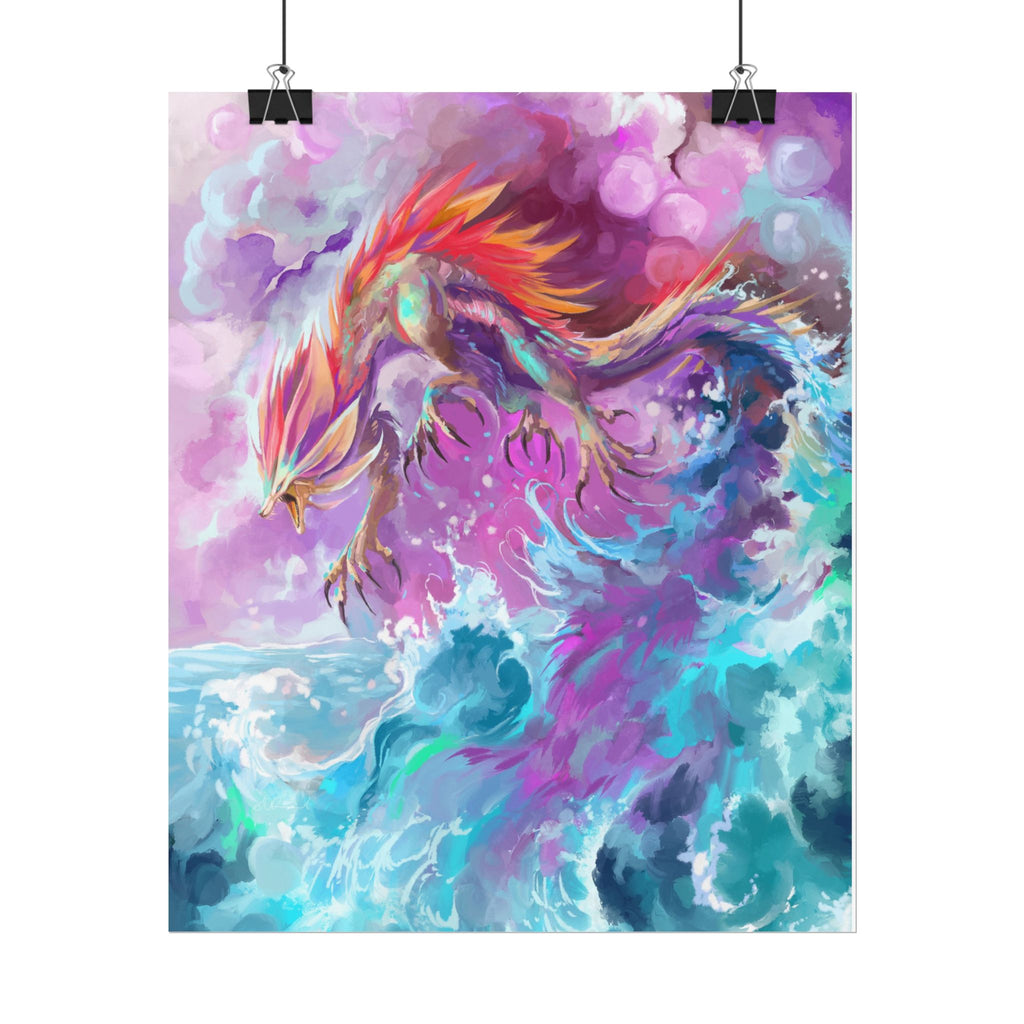 Monster of the Waves Poster Print