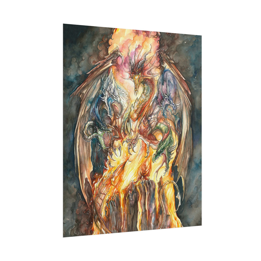 Evil Goddess of Dragons Poster Print