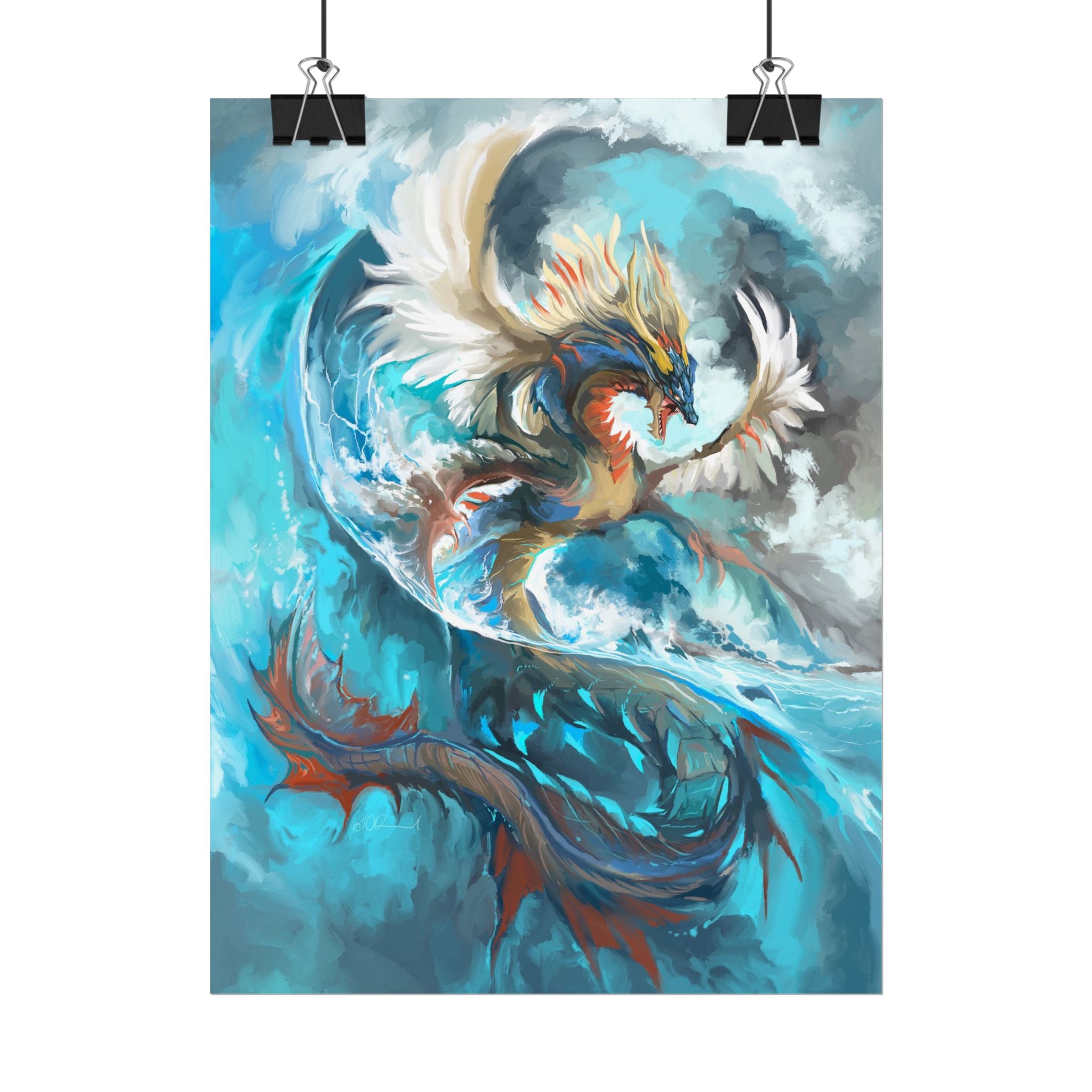 Monster of the Sea Poster Print