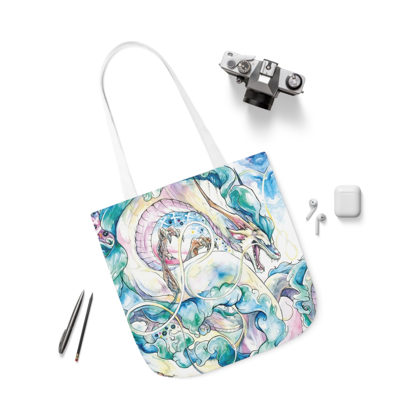 Tote Bag, 5-Color Straps - Sky Dragon