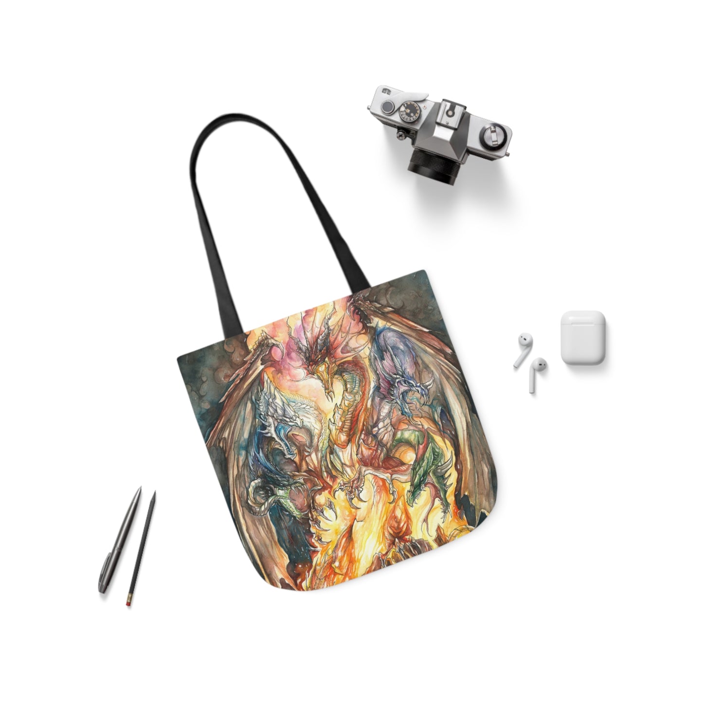 Tote Bag, 5-Color Straps - Evil Dragon Goddess