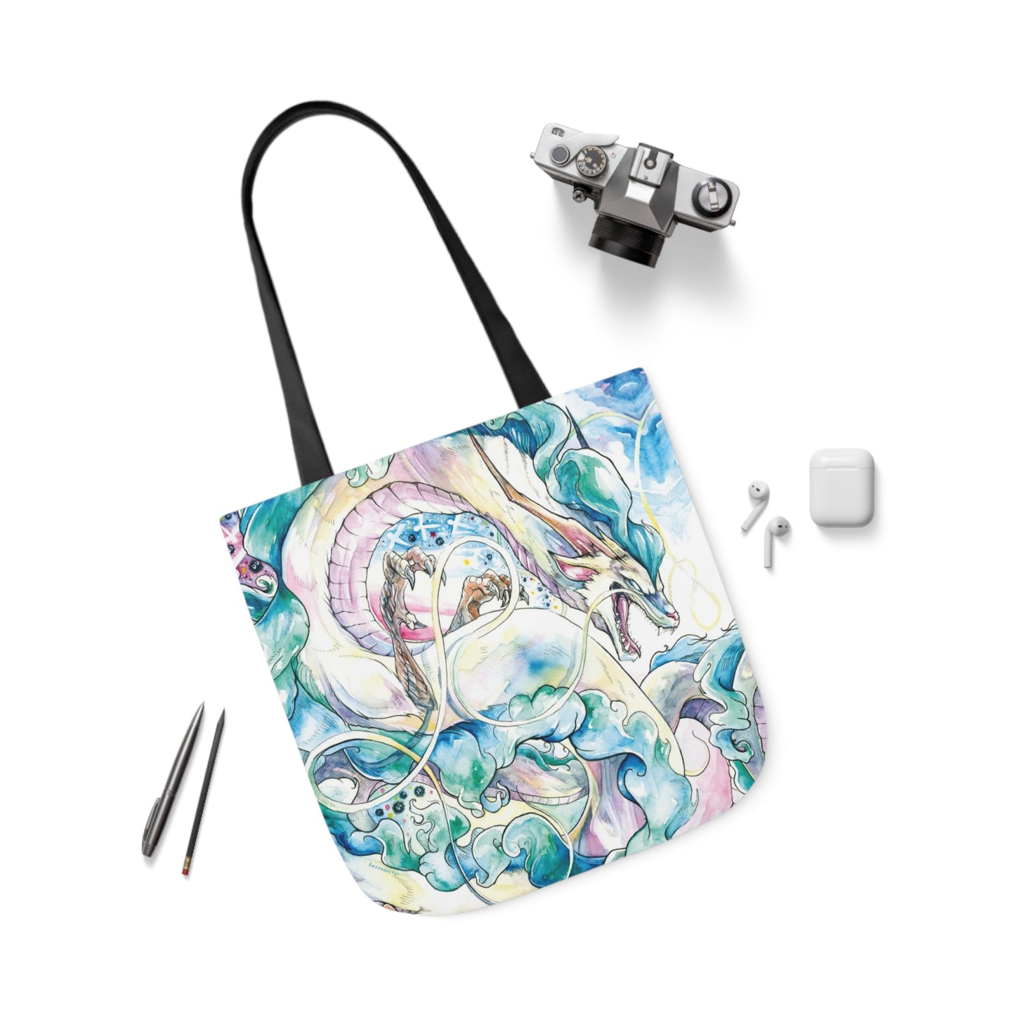 Tote Bag, 5-Color Straps - Sky Dragon