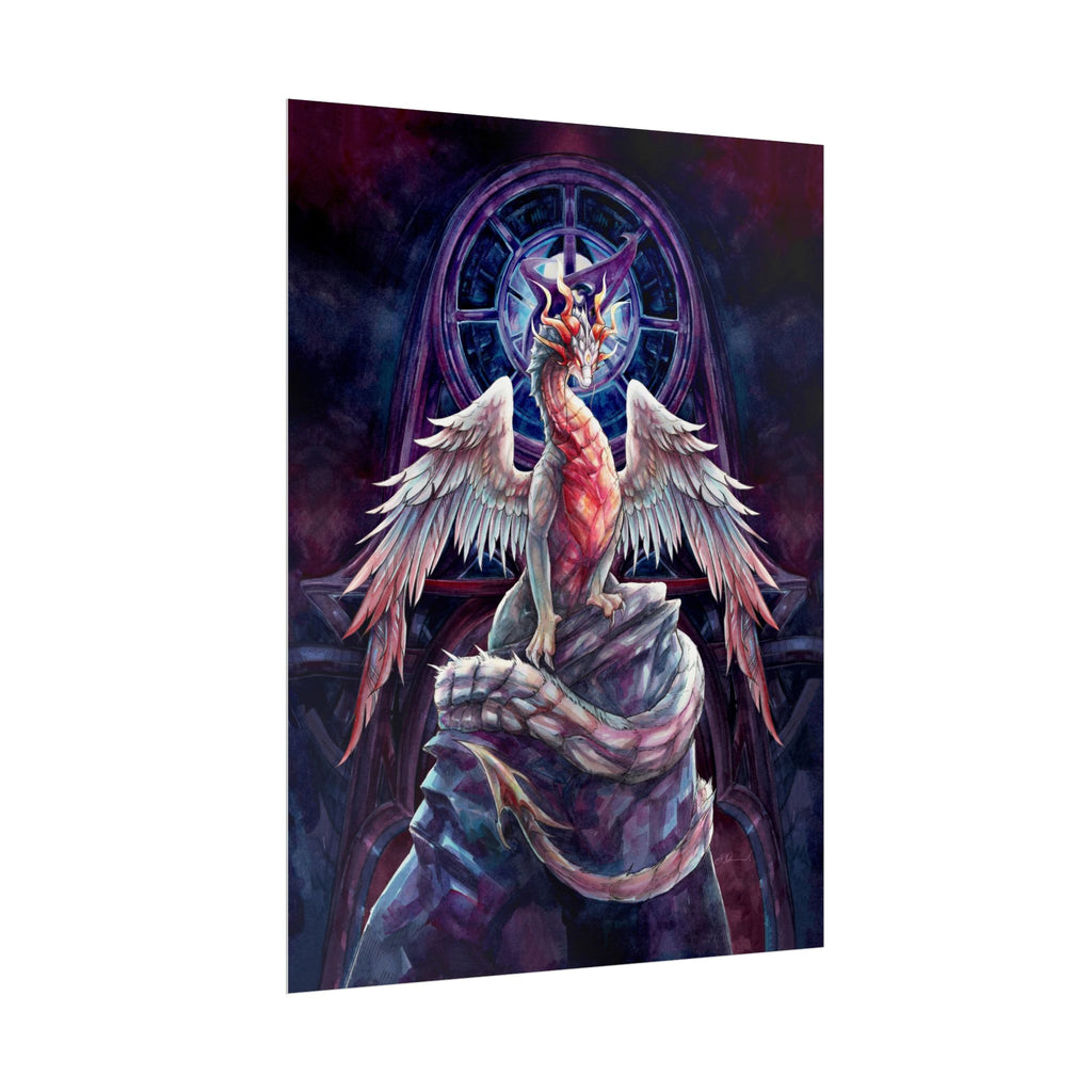 Corrupted Celestial Dragon Poster Print