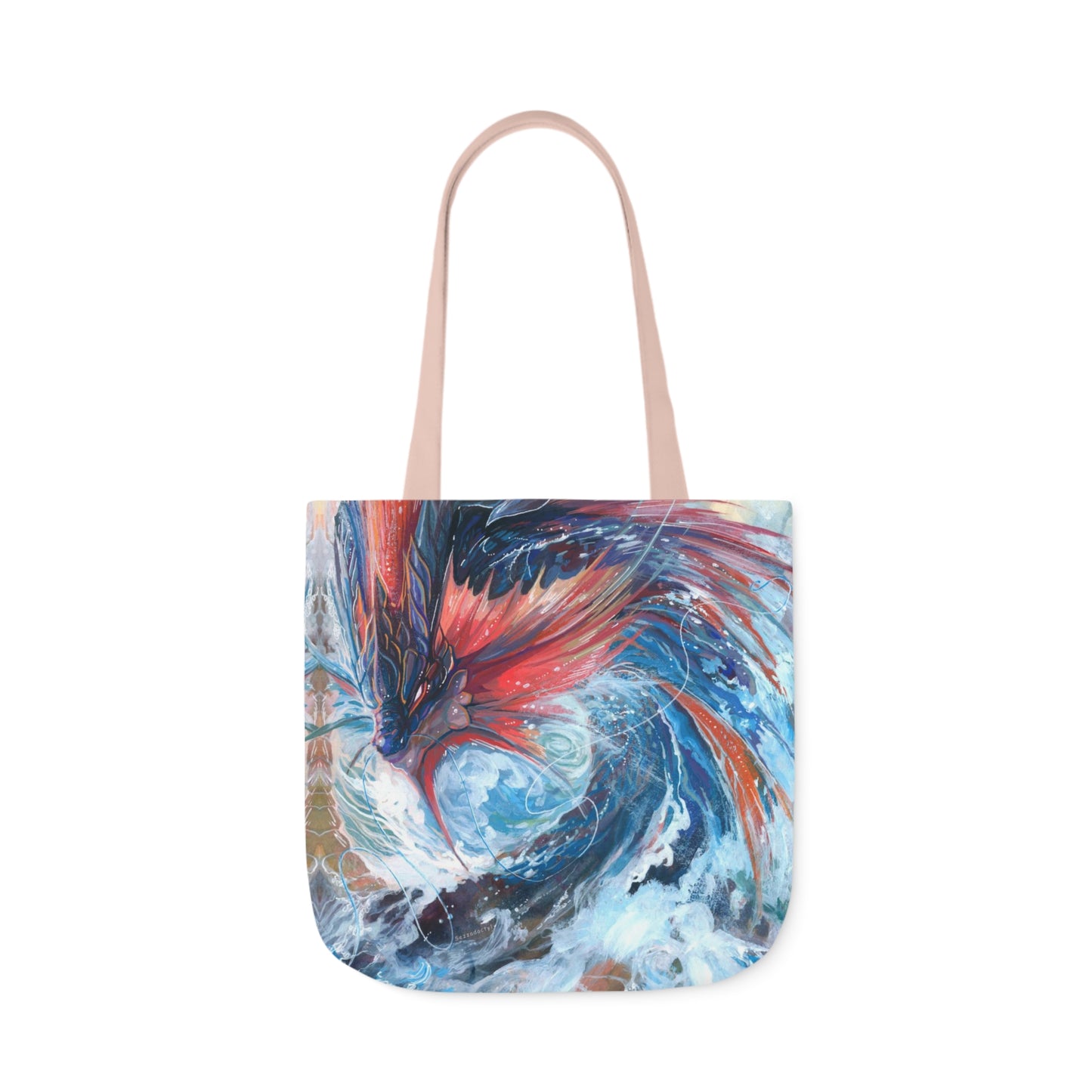 Tote Bag, 5-Color Straps - Serpent of the Rapids