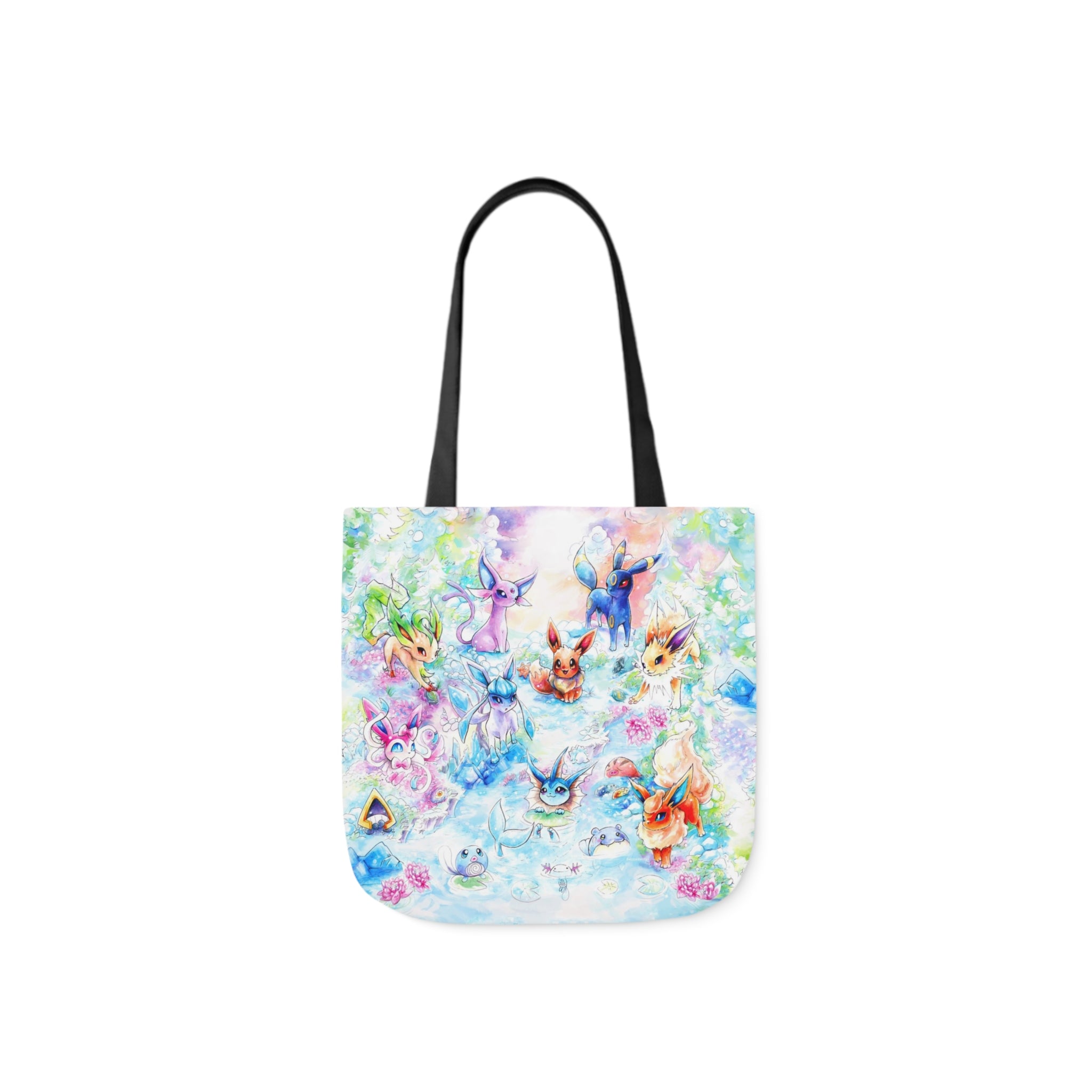 Tote Bag, 5-Color Straps - Family Fox Gathering