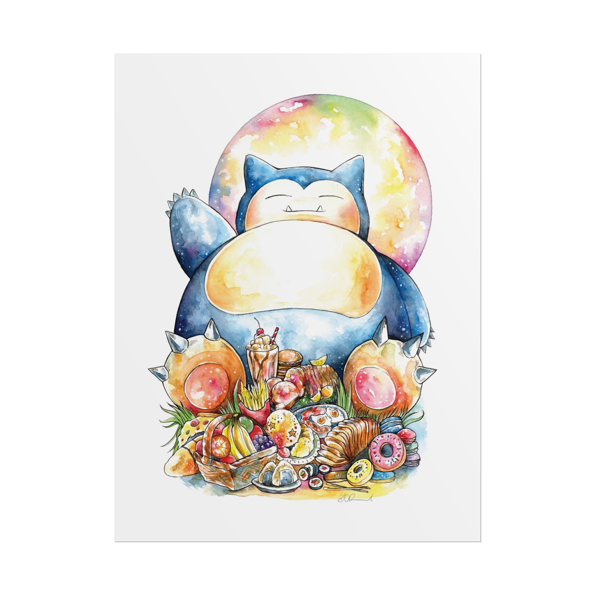 We Love Food Poster Print