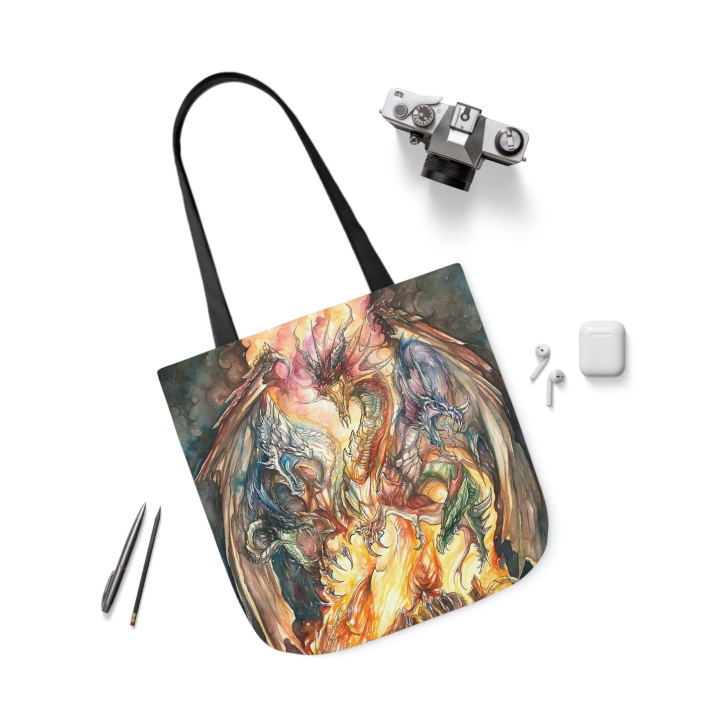 Tote Bag, 5-Color Straps - Evil Dragon Goddess