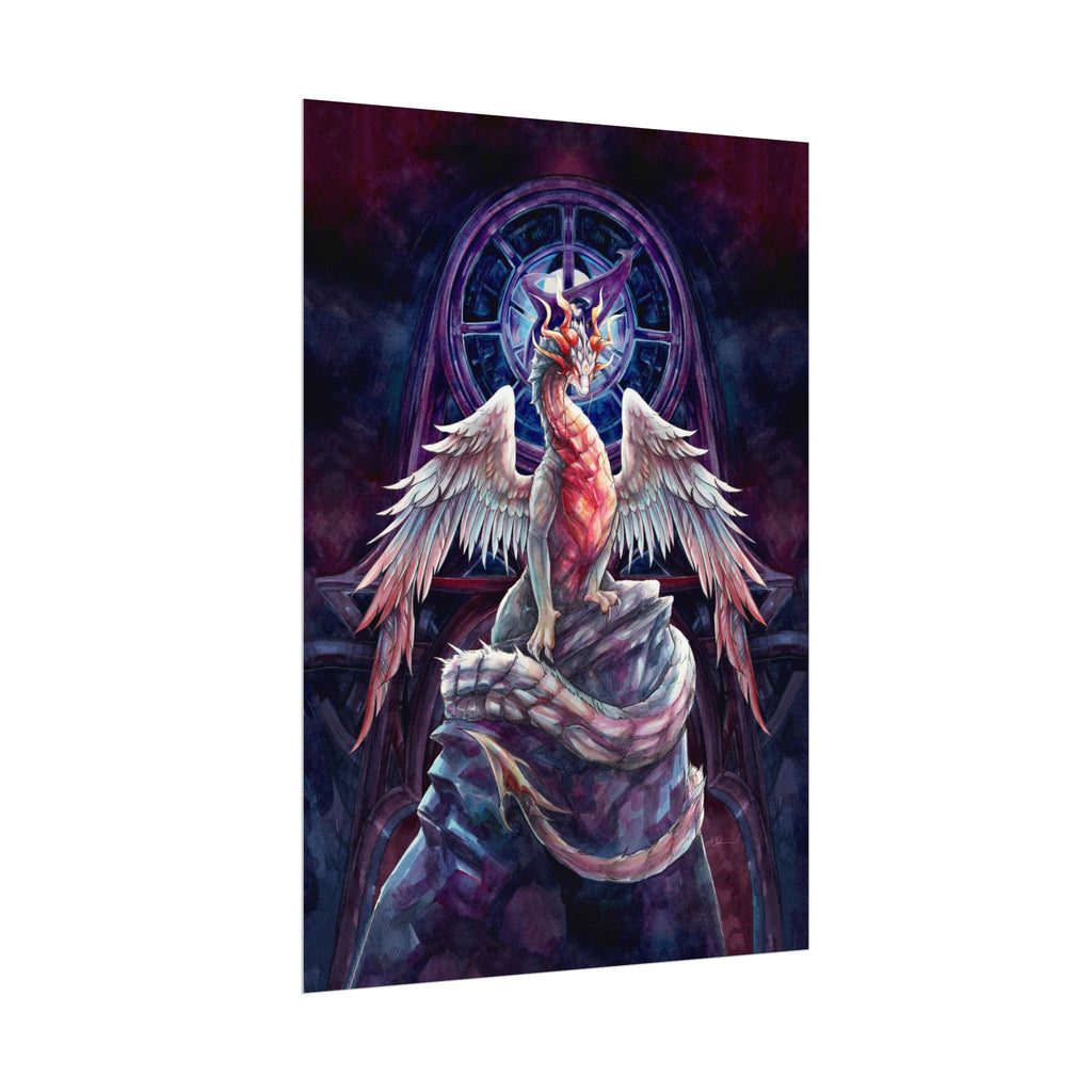 Corrupted Celestial Dragon Poster Print