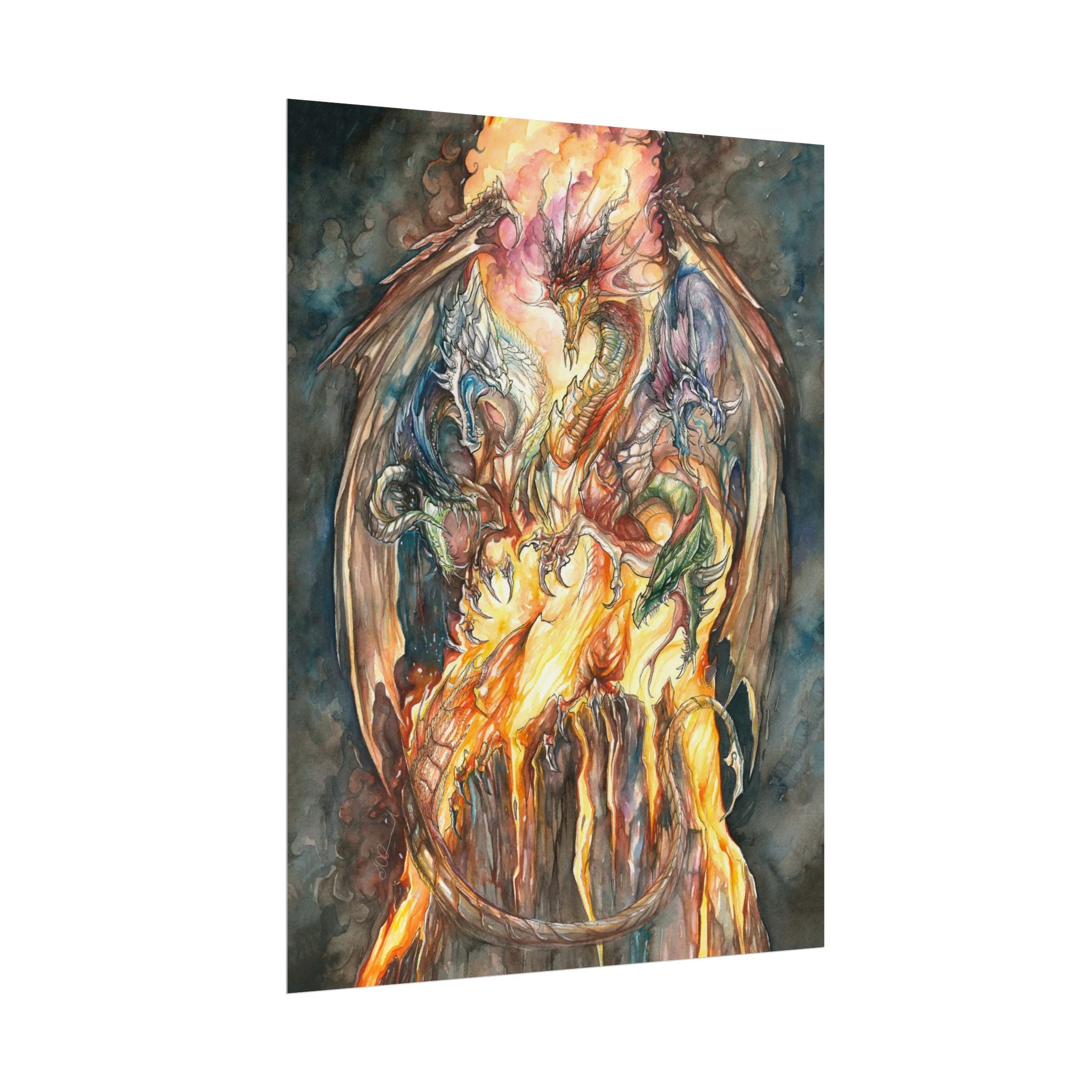 Evil Goddess of Dragons Poster Print