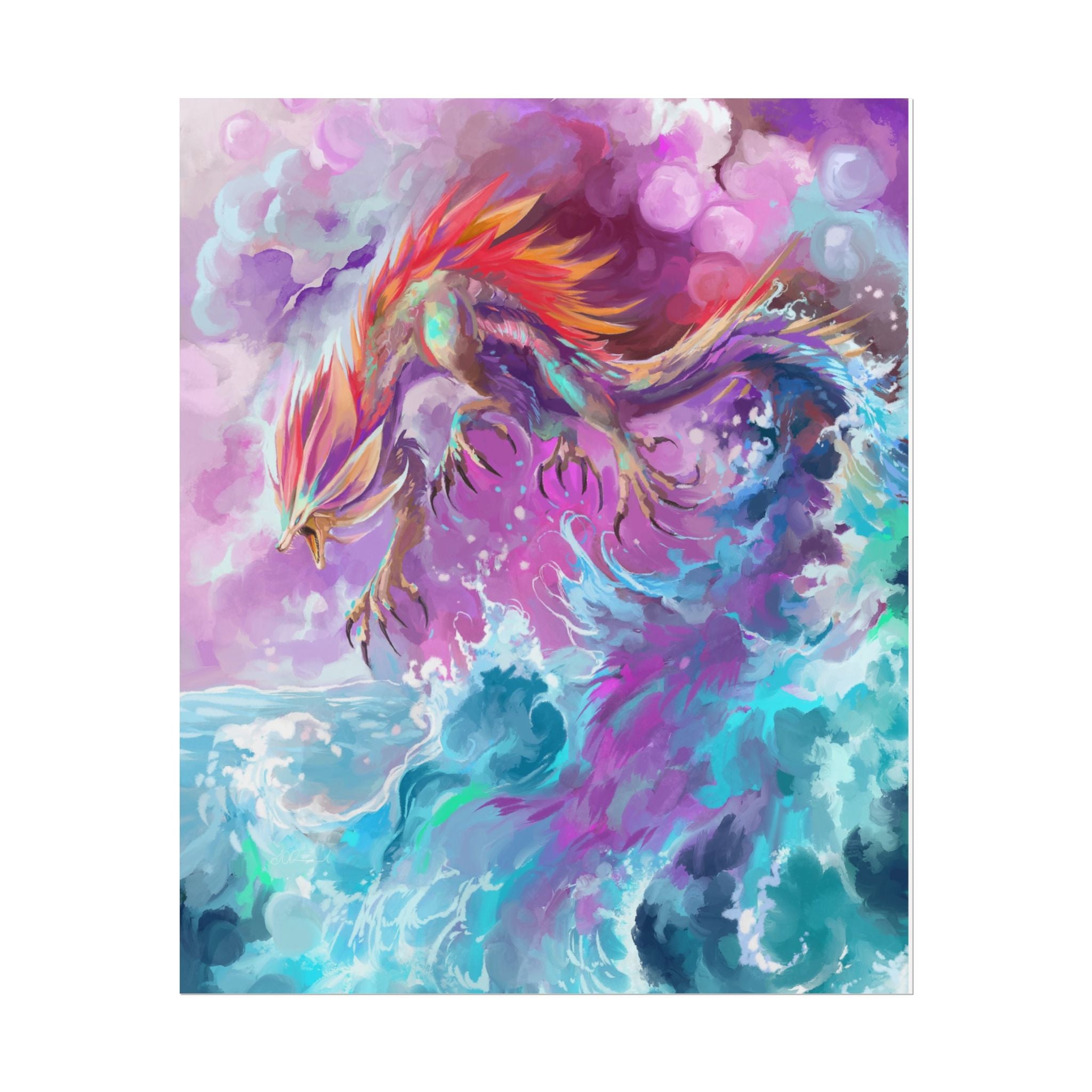 Monster of the Waves Poster Print