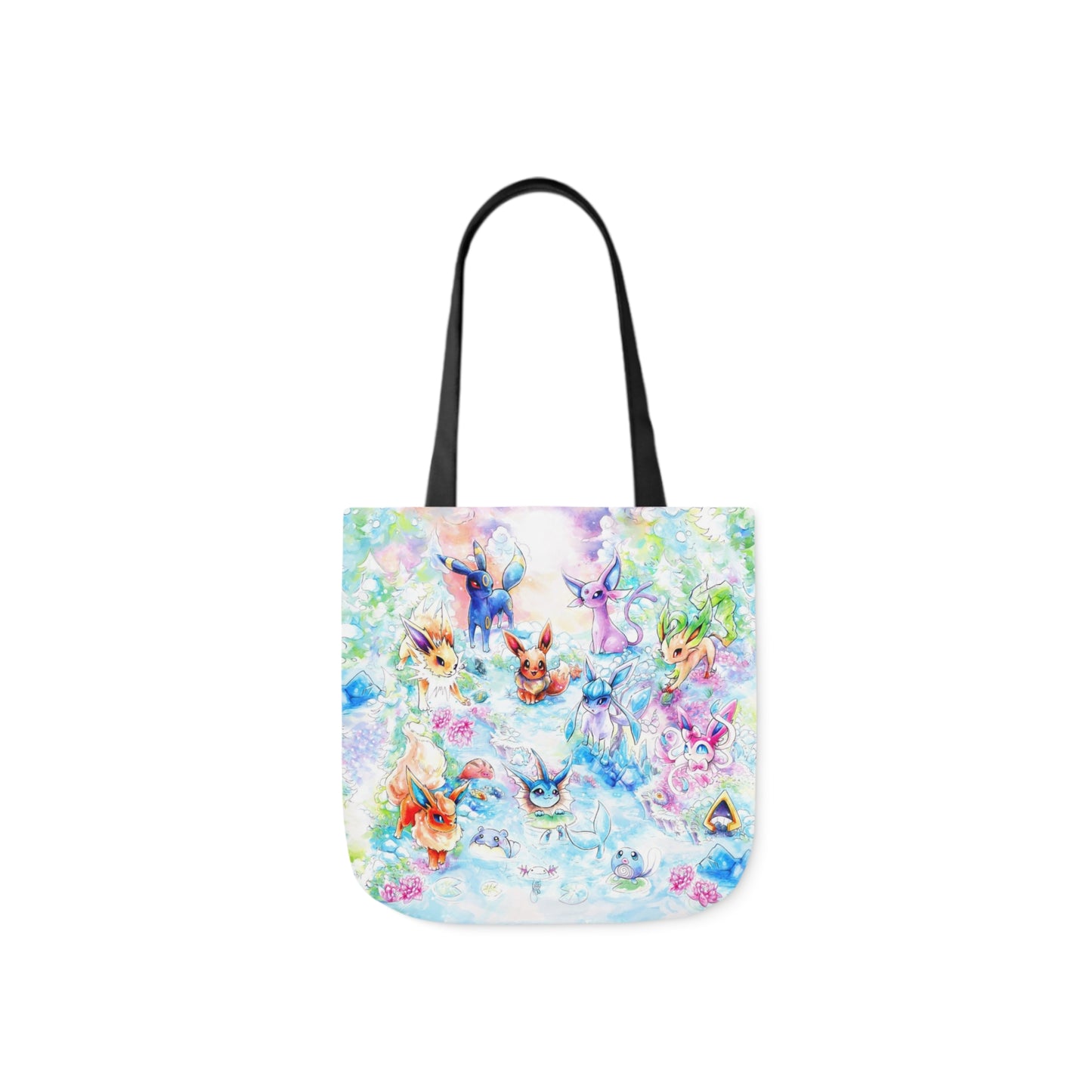 Tote Bag, 5-Color Straps - Family Fox Gathering