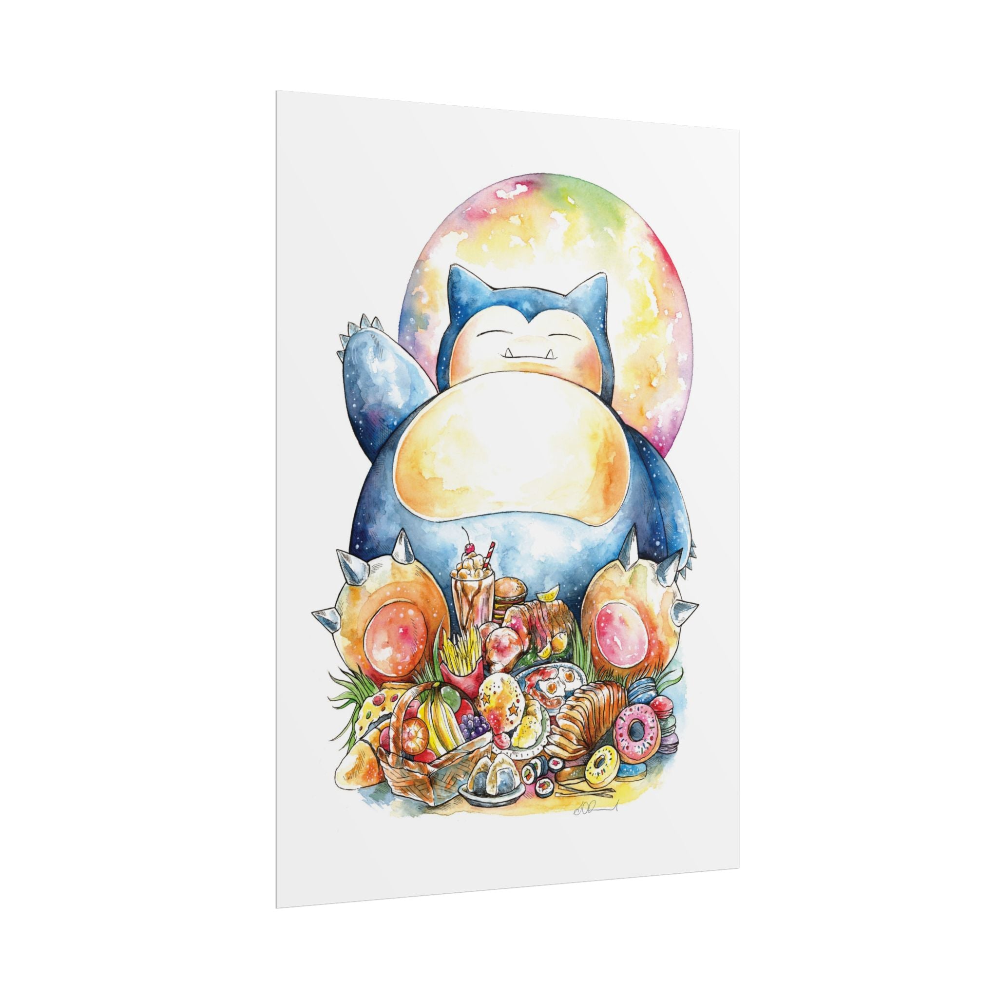 We Love Food Poster Print