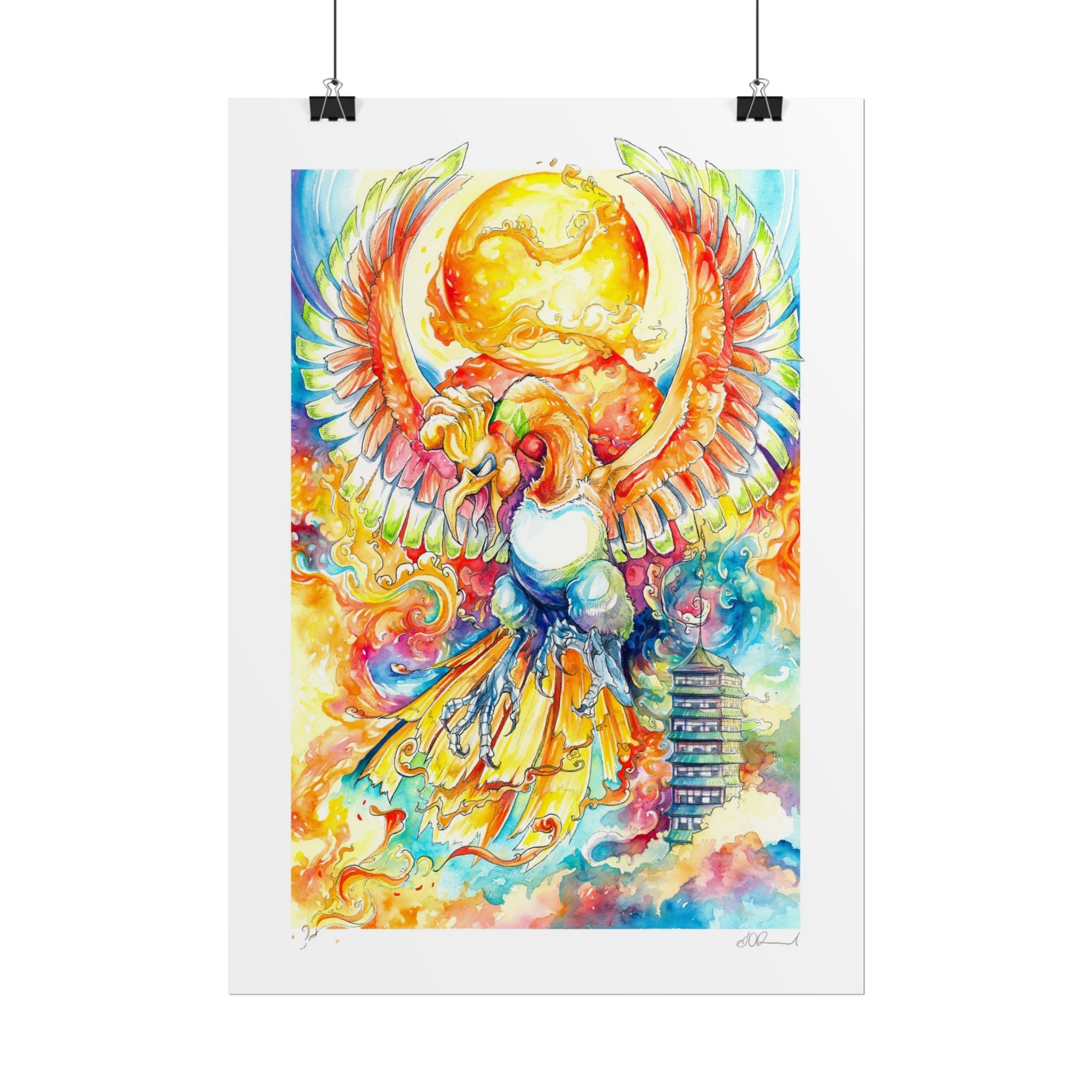 Fire Bird Poster Print