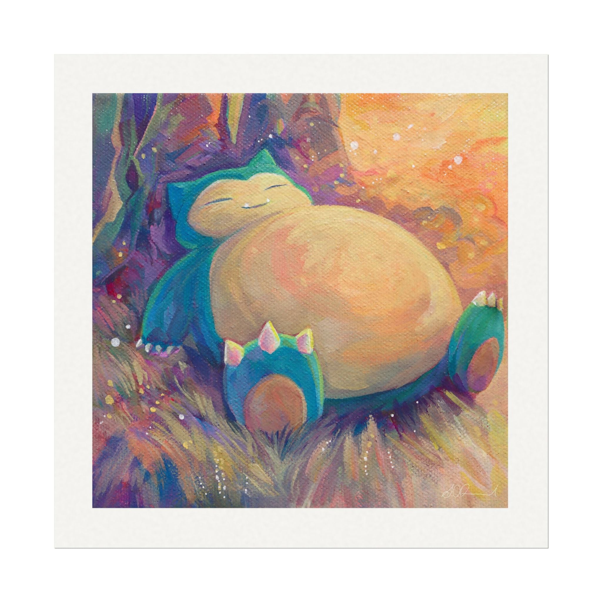 151 #143 8x8" Textured Matte Watercolour Print