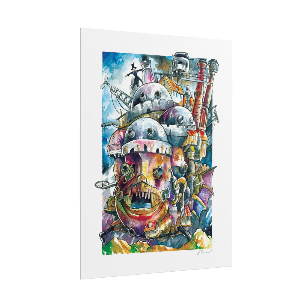 Walking Castle Poster Print
