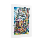 Walking Castle Poster Print