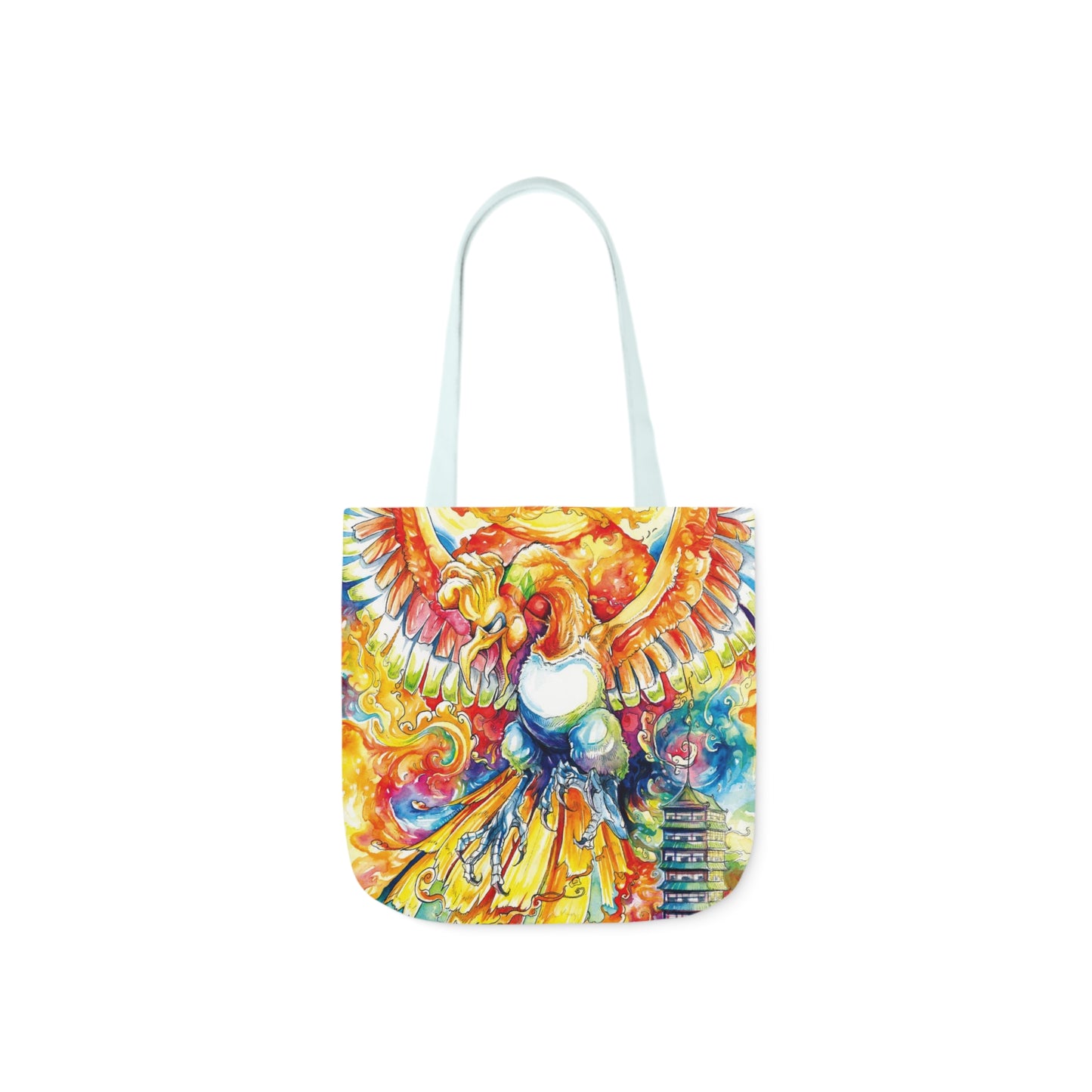 Tote Bag, 5-Color Straps - Fire Bird