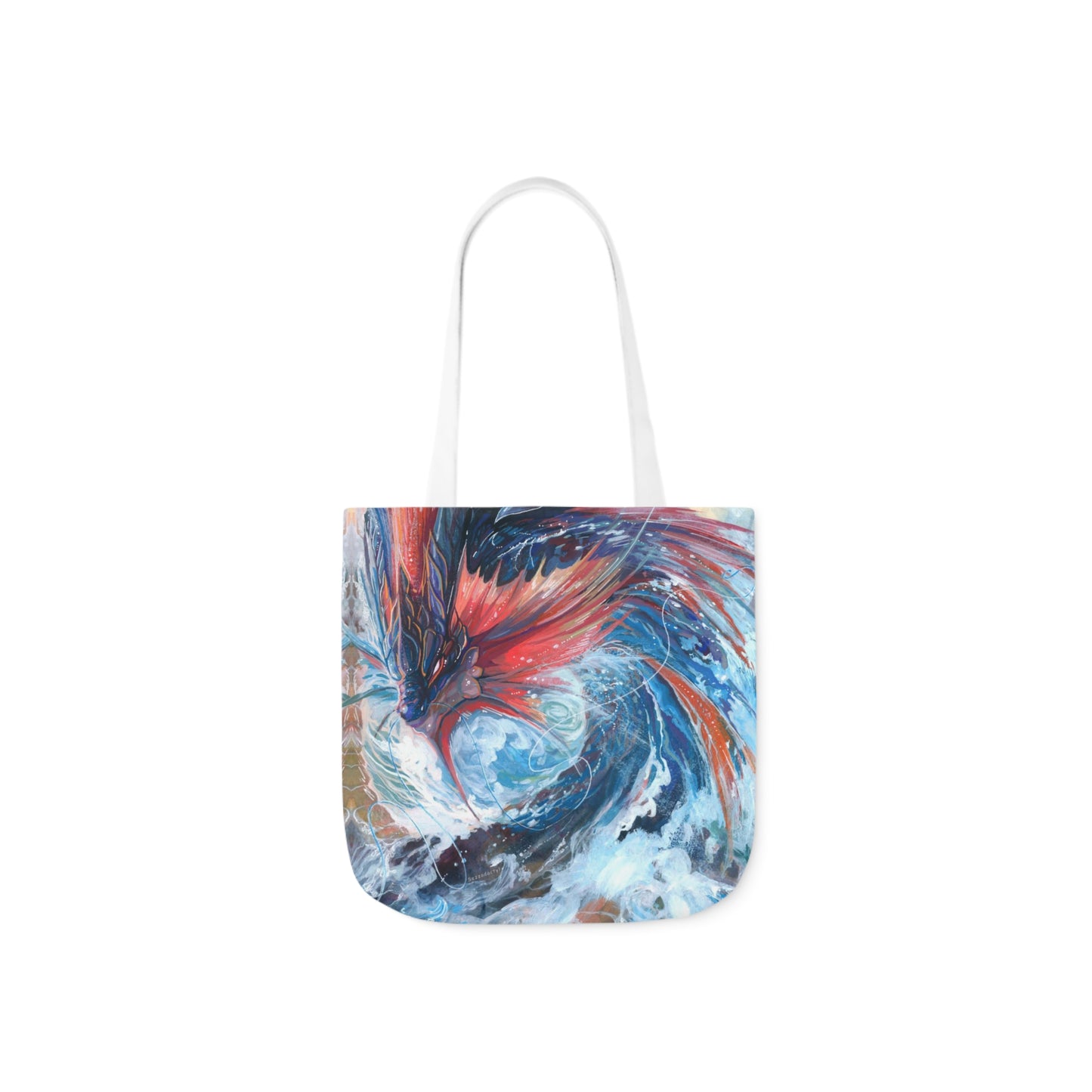 Tote Bag, 5-Color Straps - Serpent of the Rapids