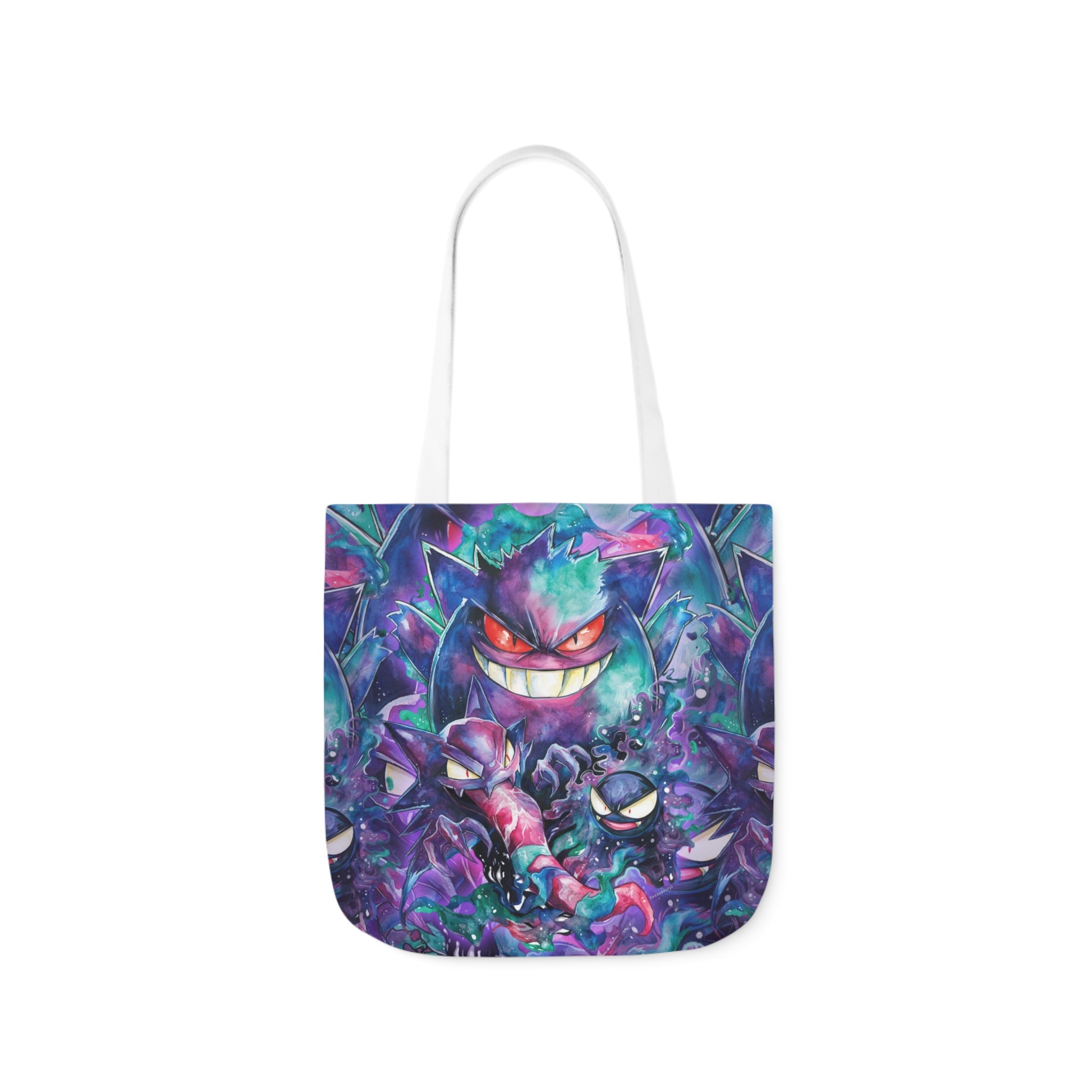 Canvas Tote Bag, 5-Color Straps - Ghostly Family