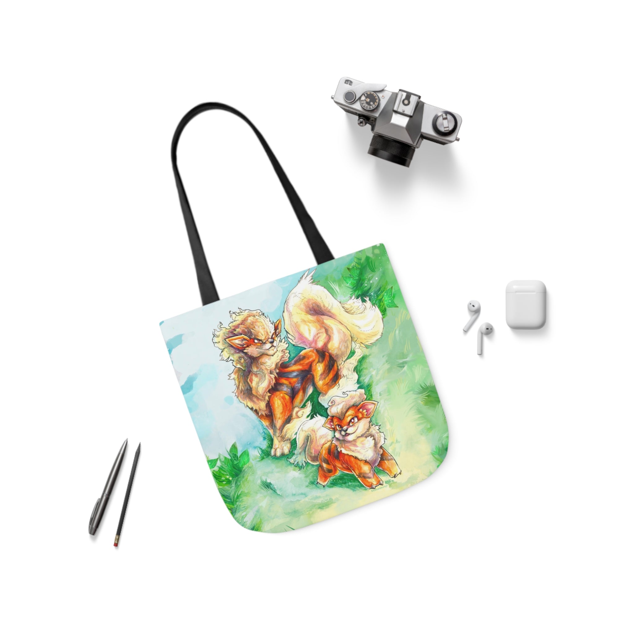 Tote Bag, 5-Color Straps - Fire Dogs