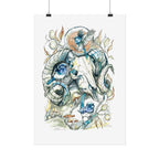 Ram Skull Poster Print