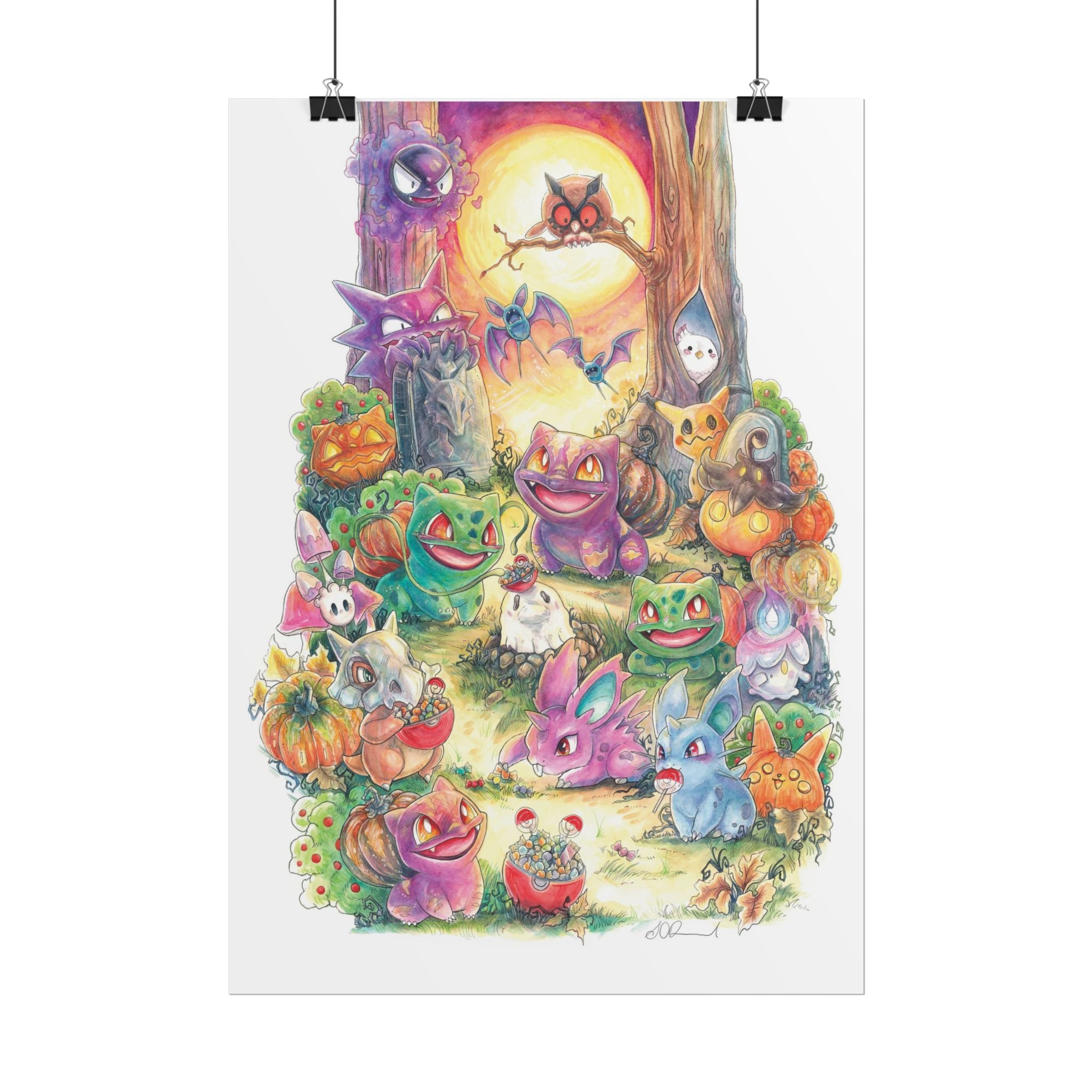 Halloween Friends Poster Print