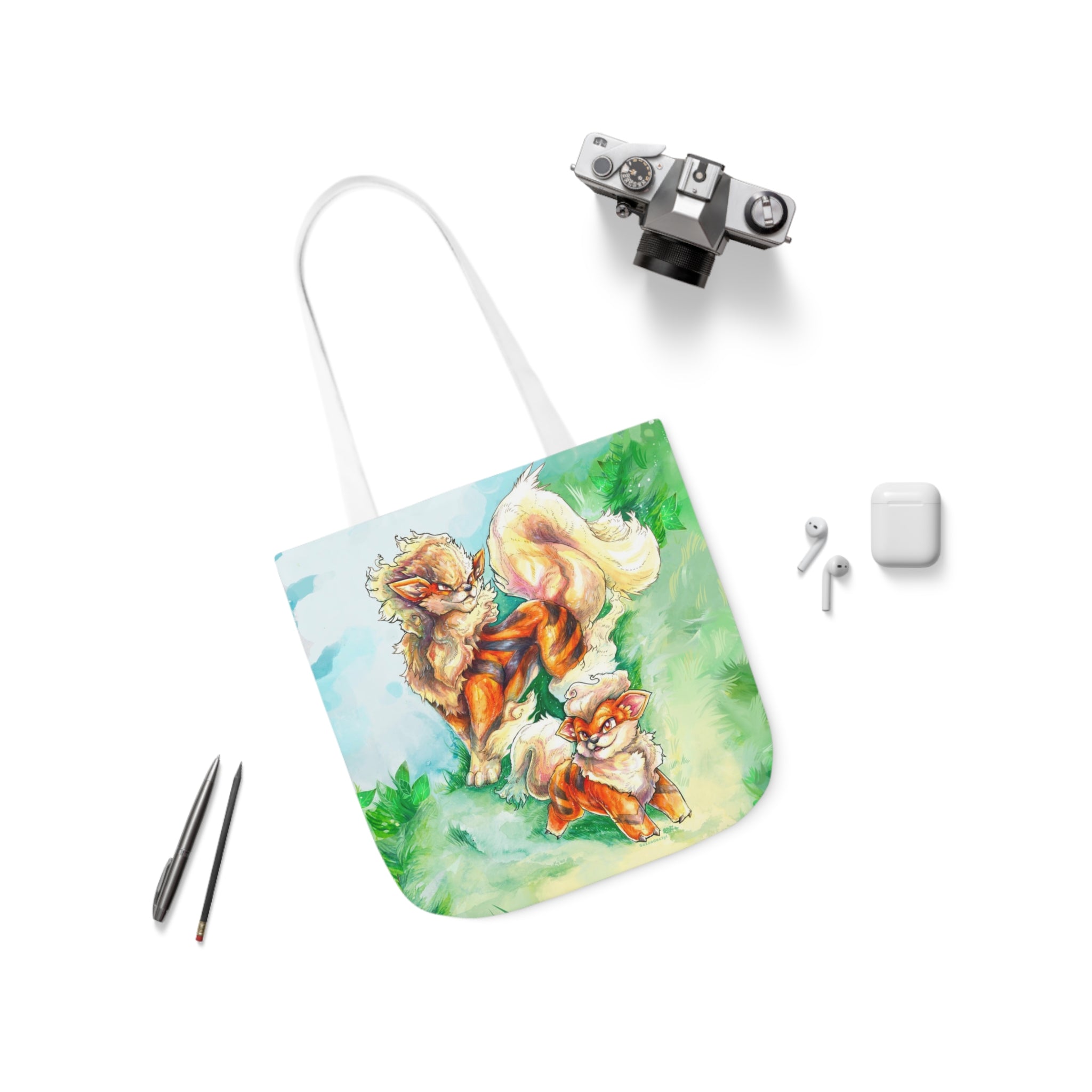 Tote Bag, 5-Color Straps - Fire Dogs