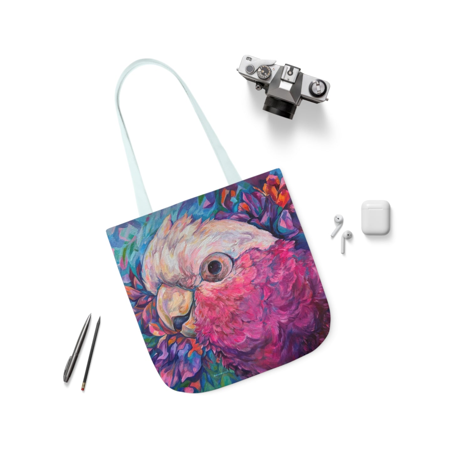 Tote Bag, 5-Color Straps - Harry the Galah