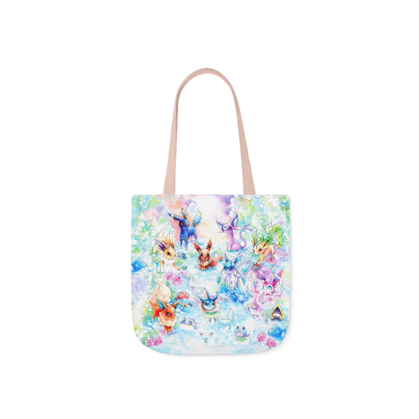 Tote Bag, 5-Color Straps - Family Fox Gathering