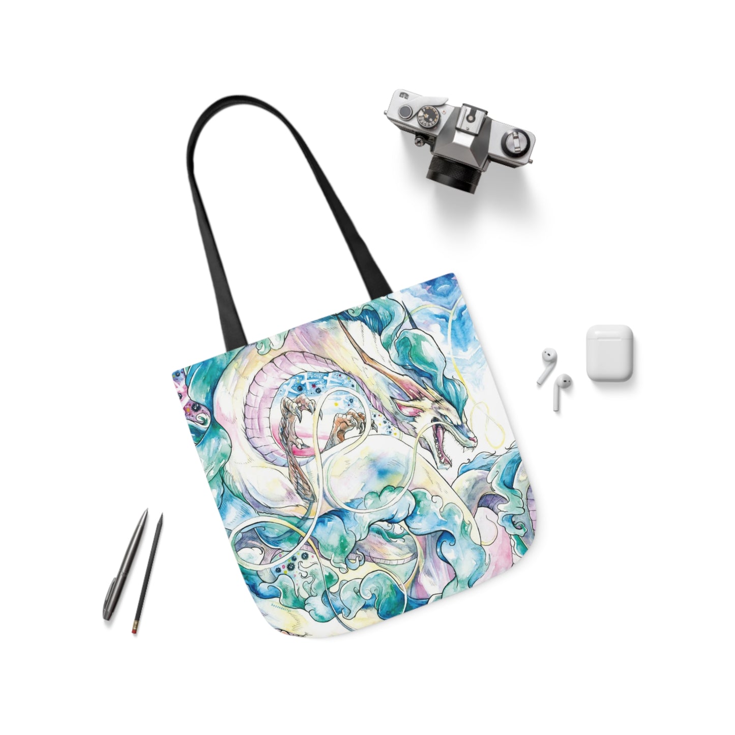 Tote Bag, 5-Color Straps - Sky Dragon