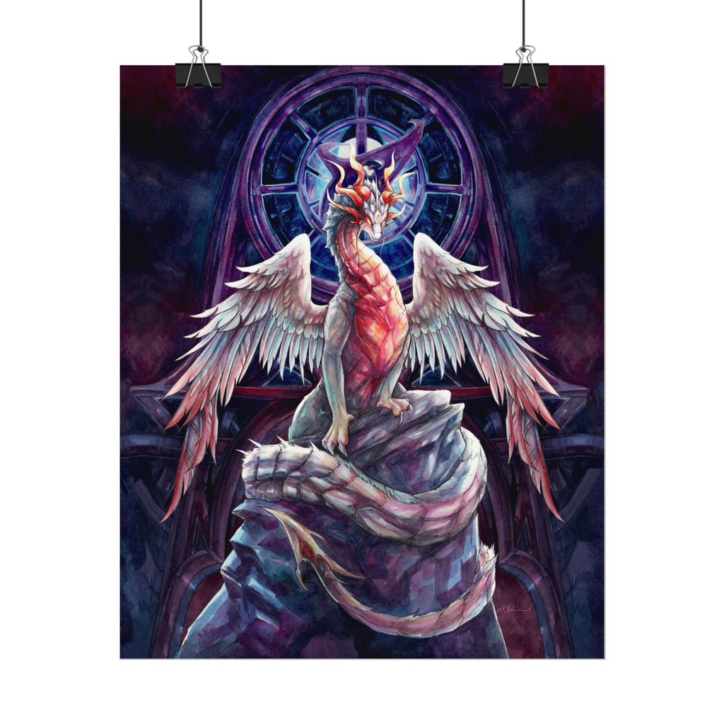 Corrupted Celestial Dragon Poster Print