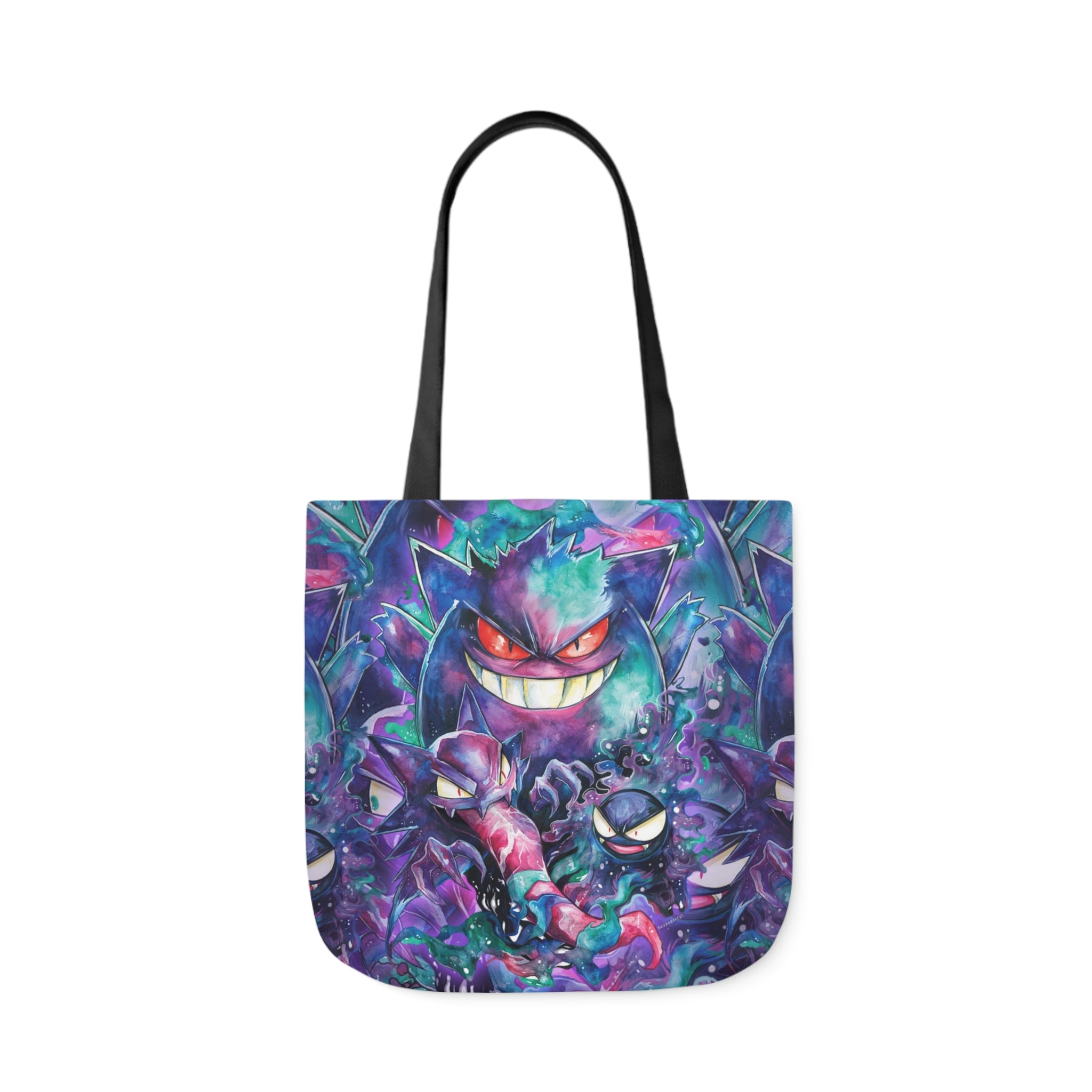 Canvas Tote Bag, 5-Color Straps - Ghostly Family