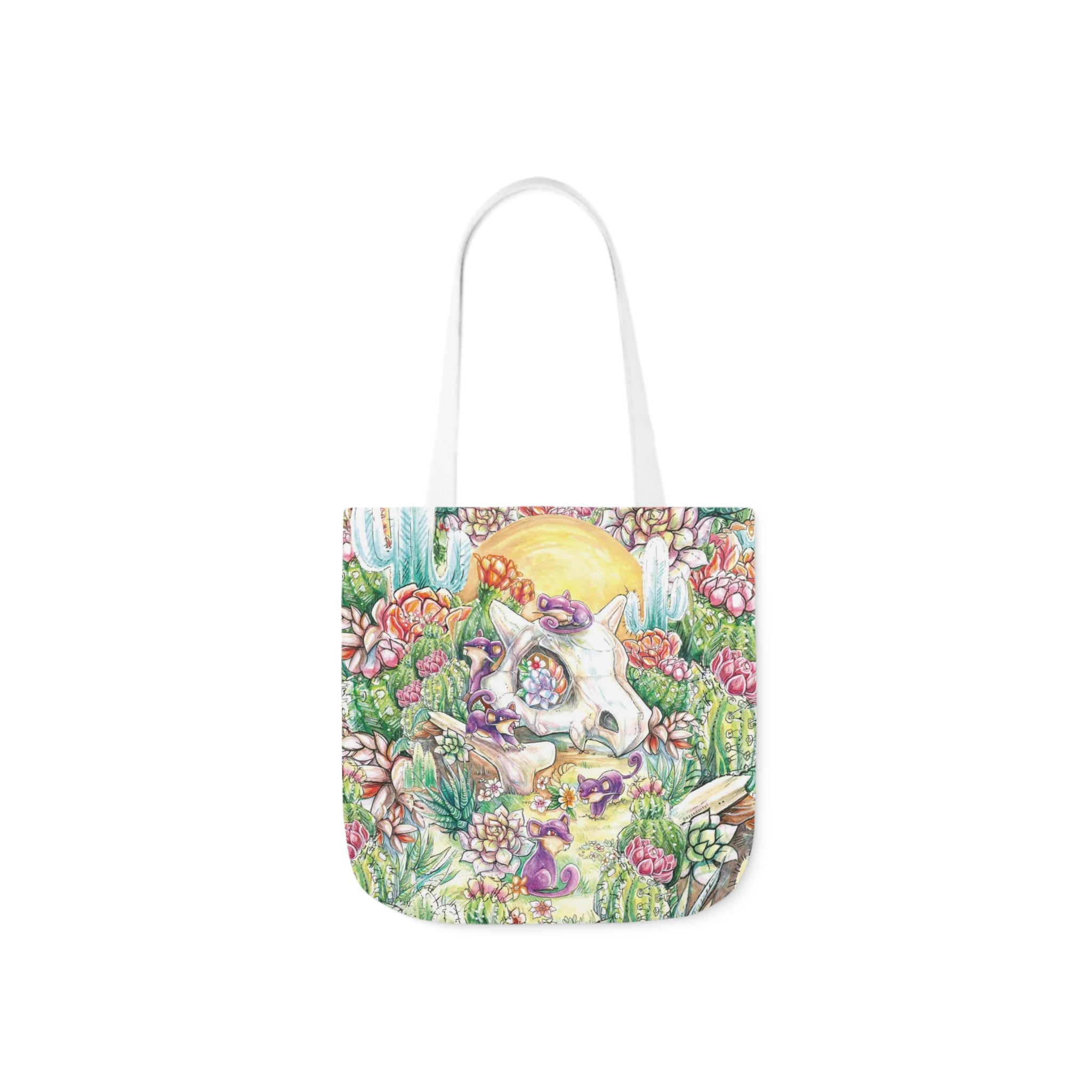 Tote Bag, 5-Color Straps - Skull