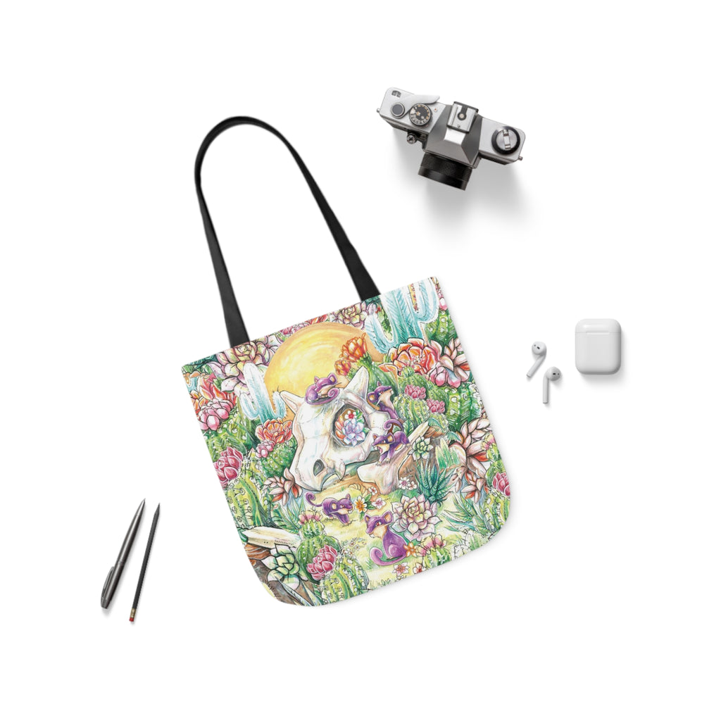 Tote Bag, 5-Color Straps - Skull