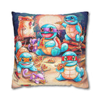 Square Poly Canvas Pillowcase - Pizza Party