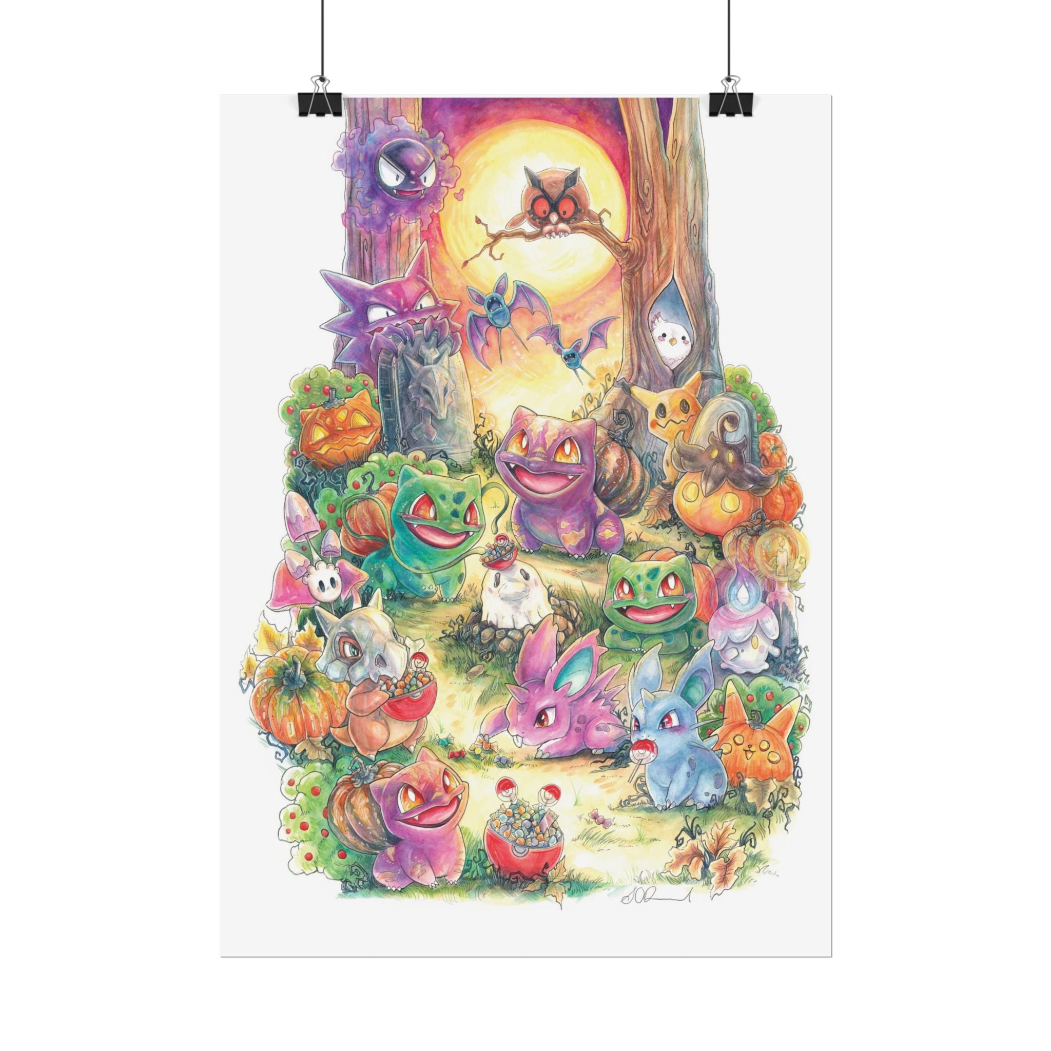 Halloween Friends Poster Print