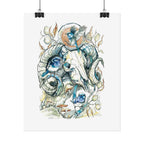 Ram Skull Poster Print
