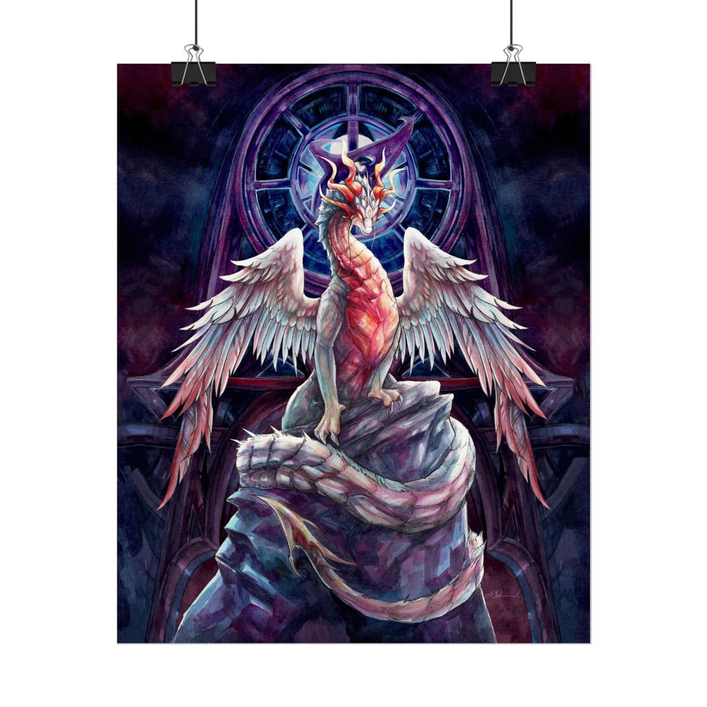 Corrupted Celestial Dragon Poster Print