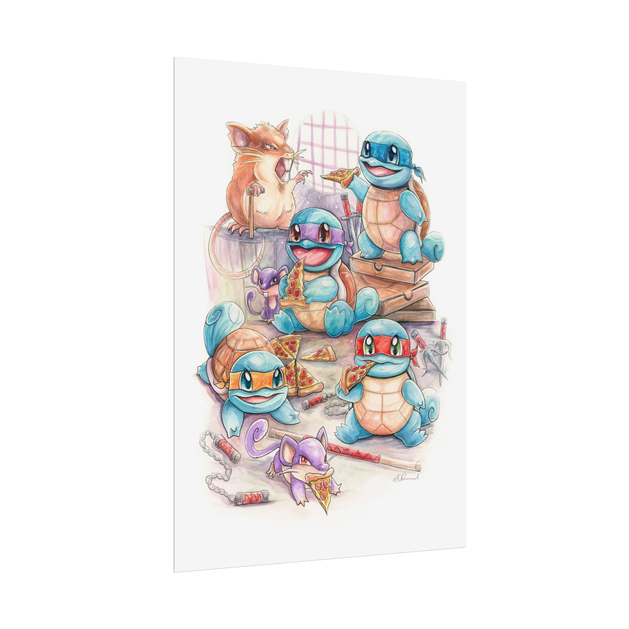 Pizza Party Poster Print