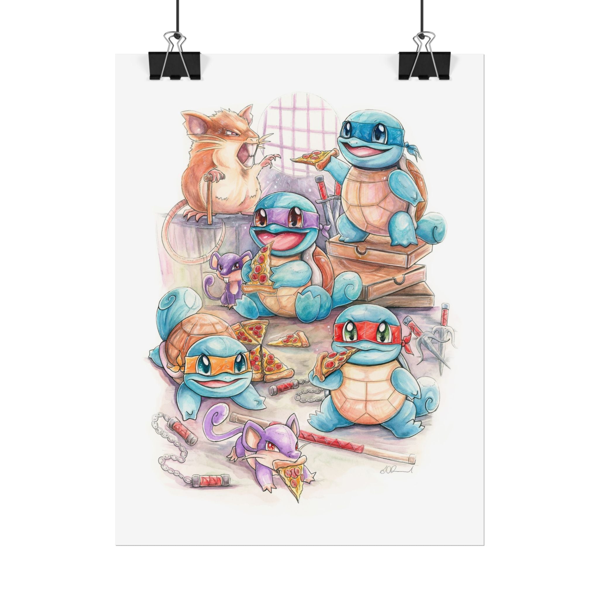 Pizza Party Poster Print