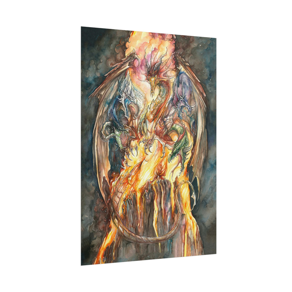 Evil Goddess of Dragons Poster Print