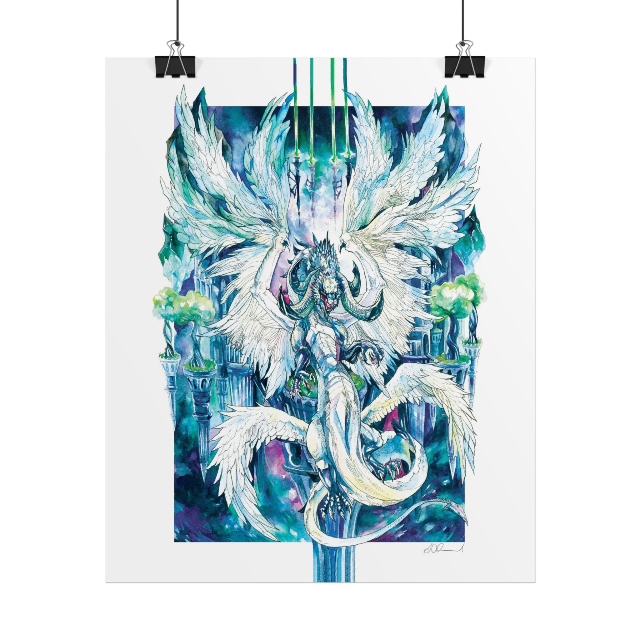 Winged Dragon Poster Print