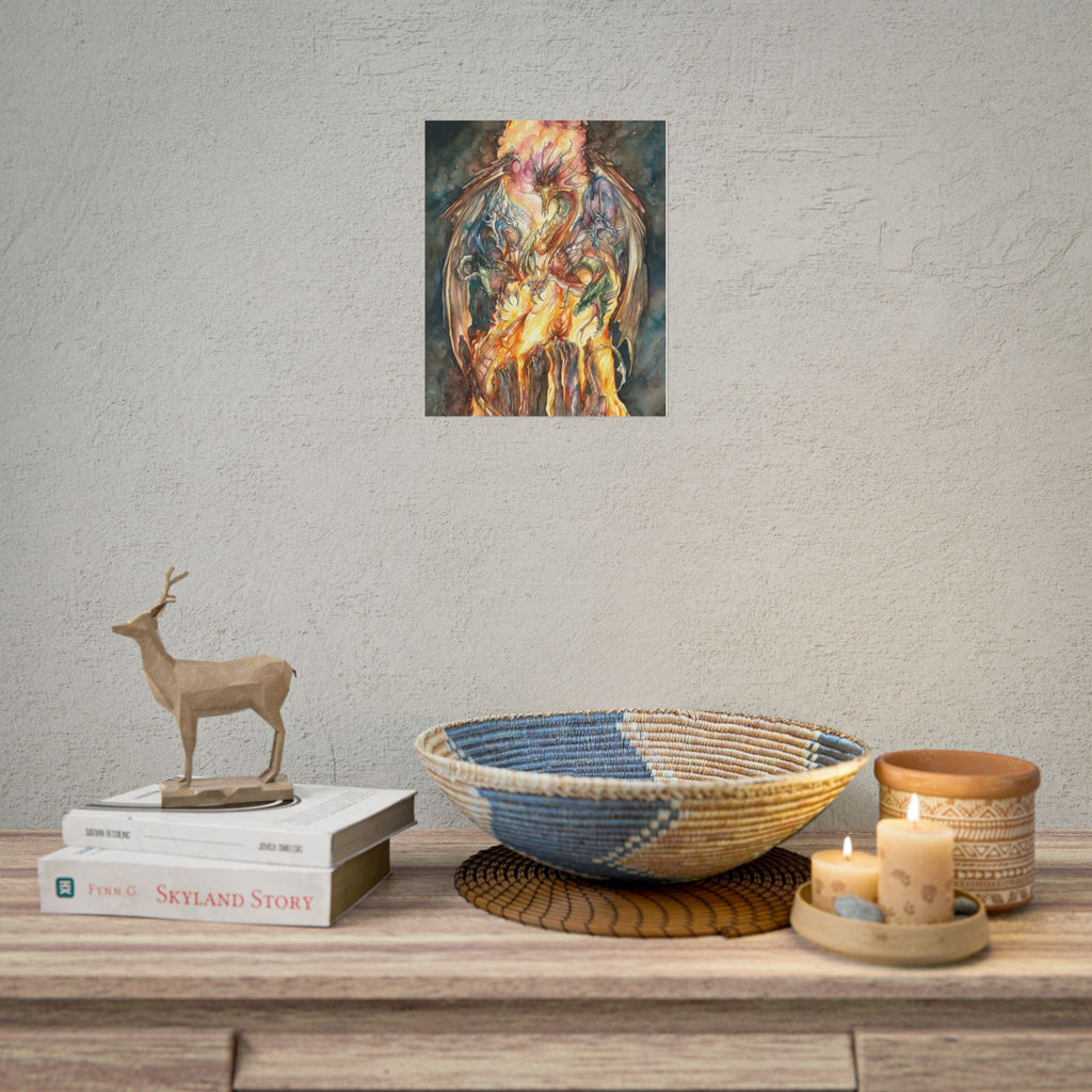 Evil Goddess of Dragons Poster Print