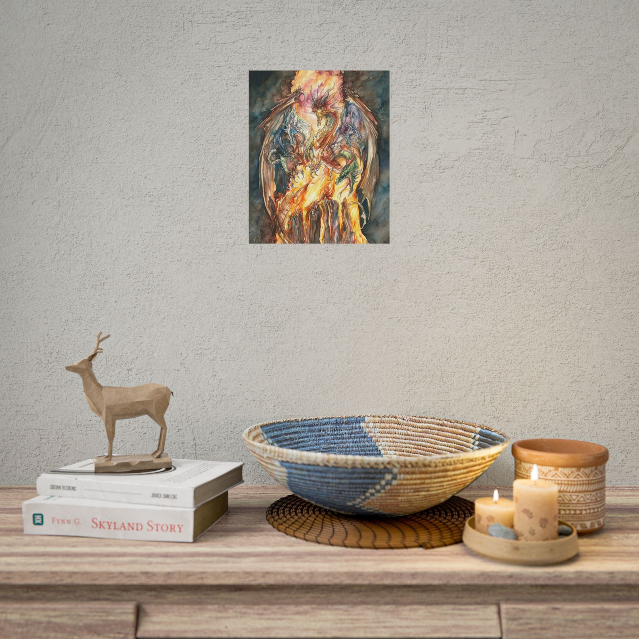 Evil Goddess of Dragons Poster Print