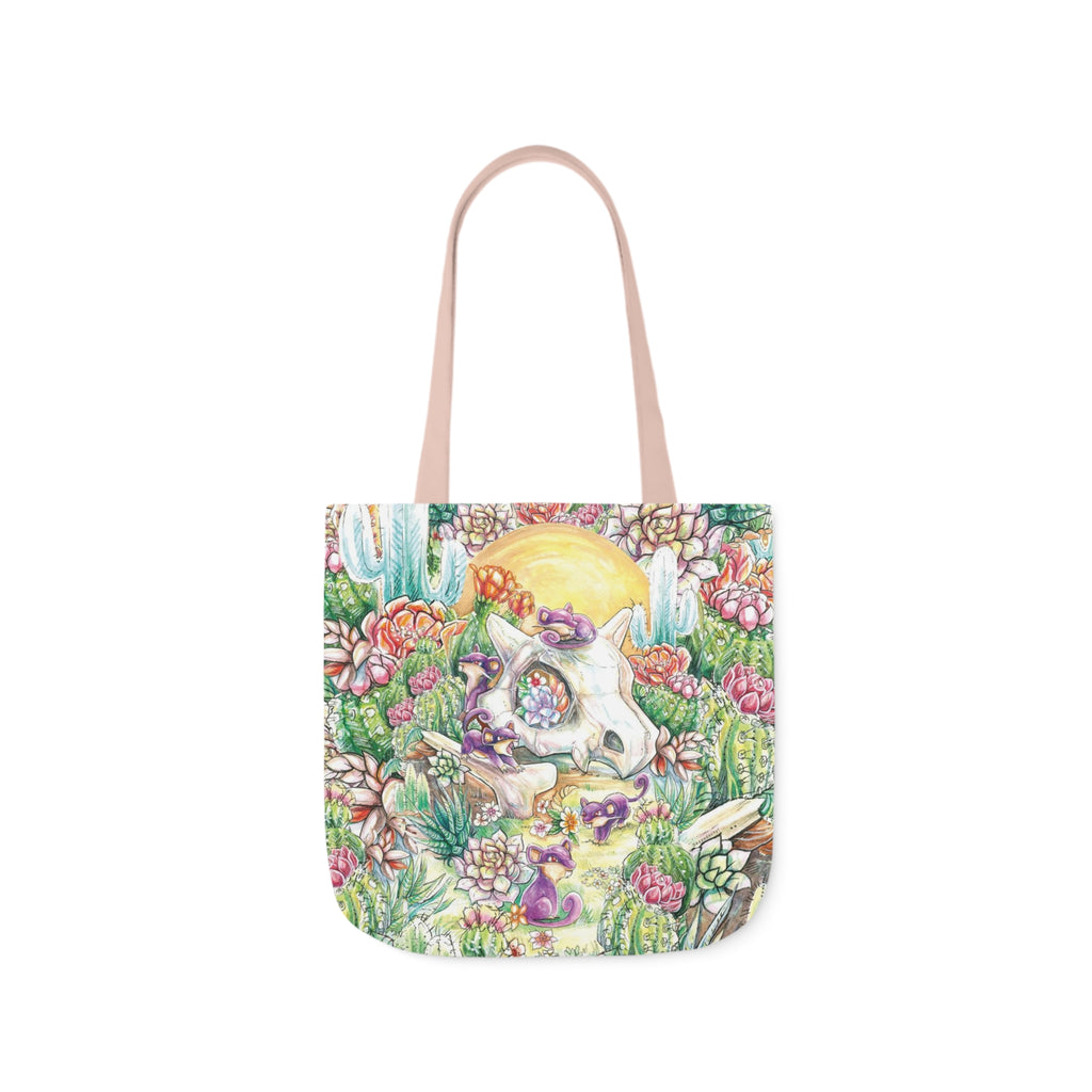 Tote Bag, 5-Color Straps - Skull