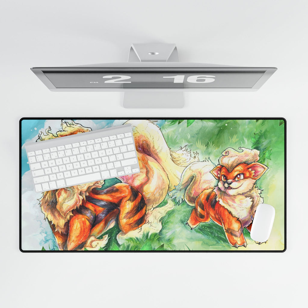 Desk Mat - Fire Dogs