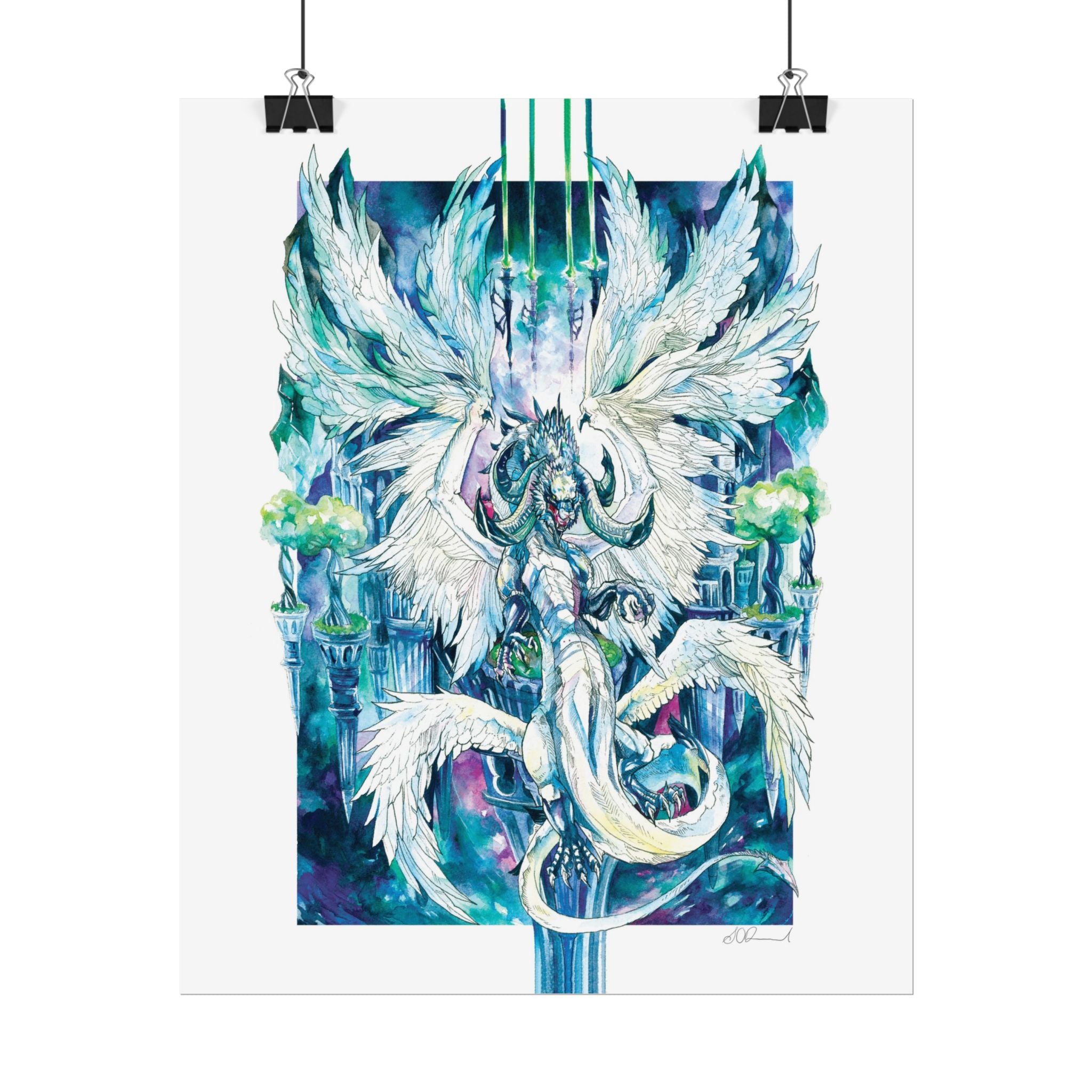 Winged Dragon Poster Print